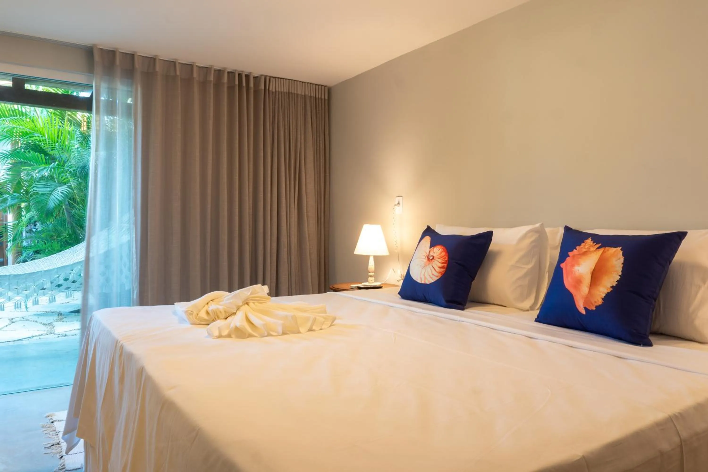 Bed in Tropical Beach