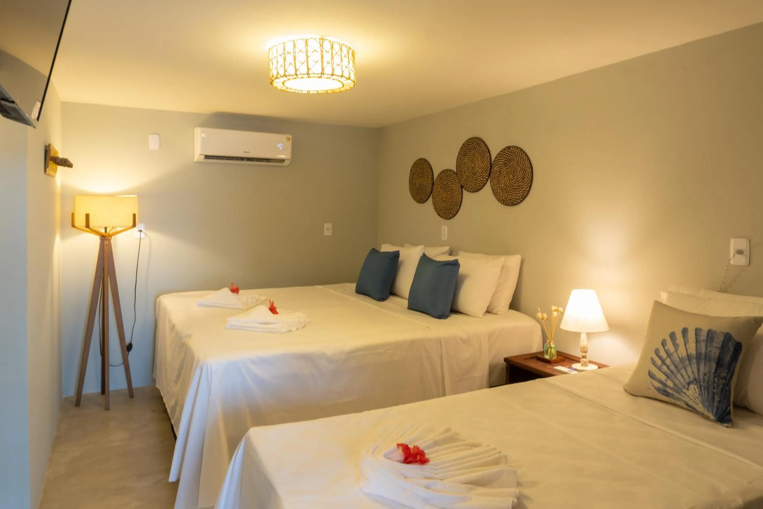 Bed in Tropical Beach