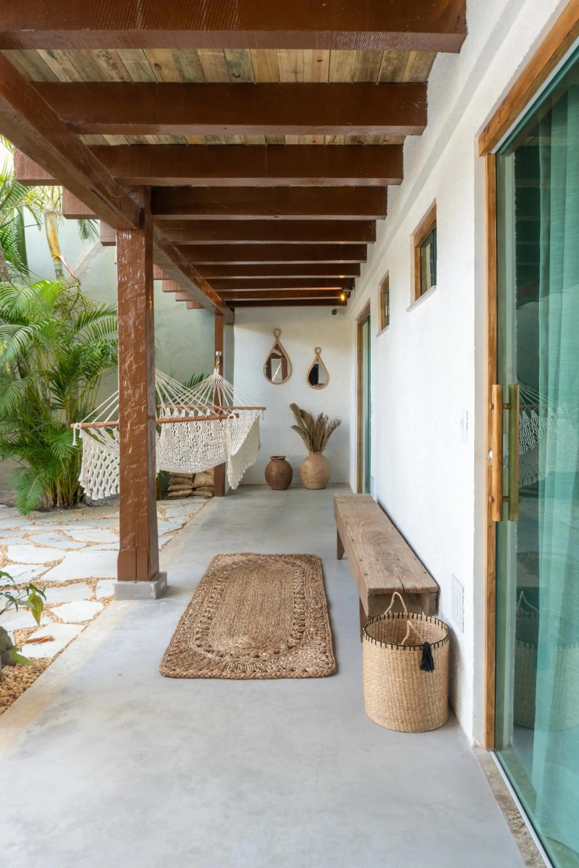 Patio, Bed in Tropical Beach