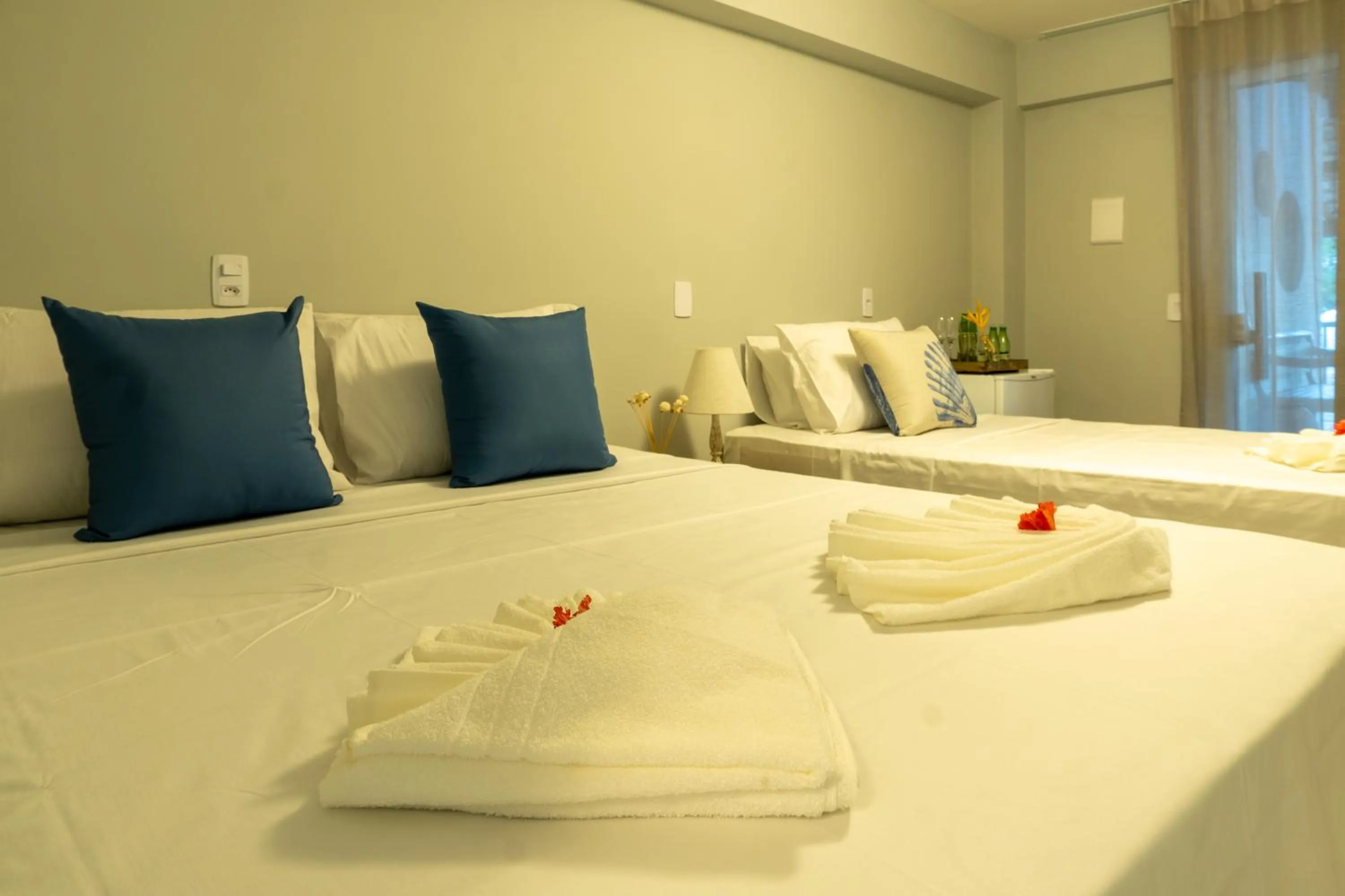 Bed in Tropical Beach