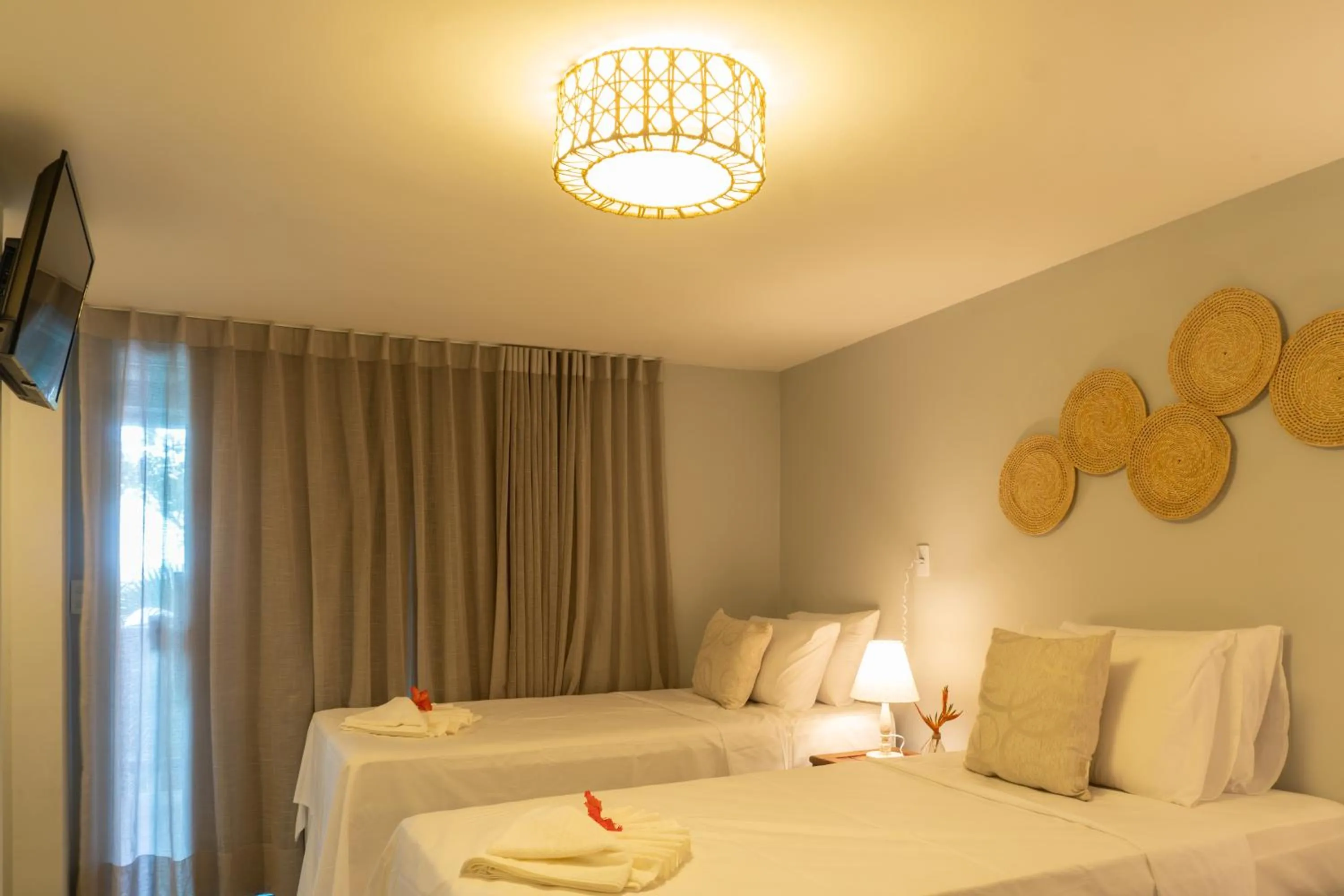 Bed in Tropical Beach