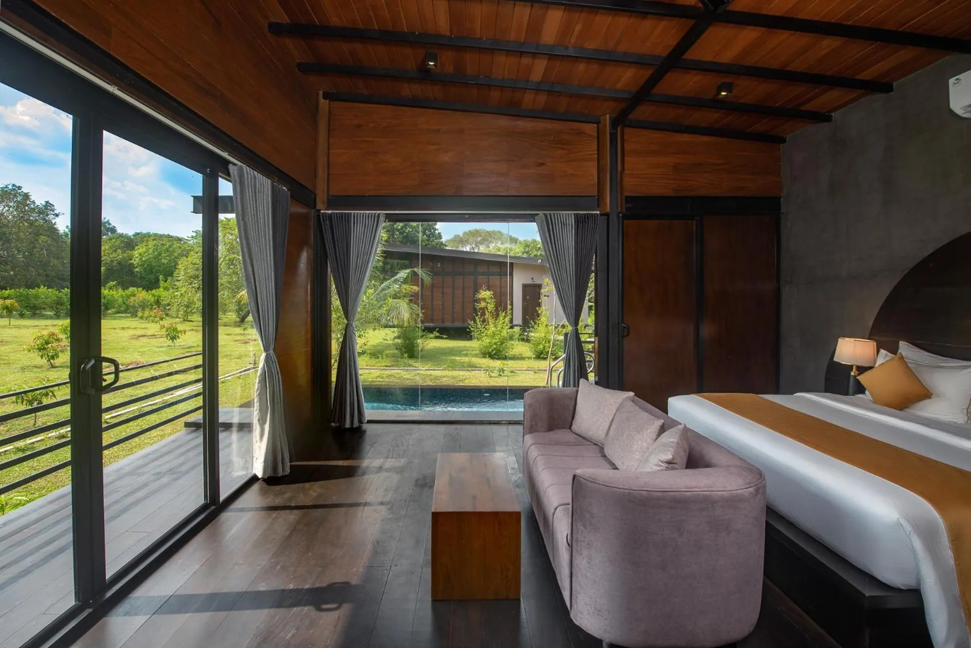 Garden view, Bed in Atha Resort