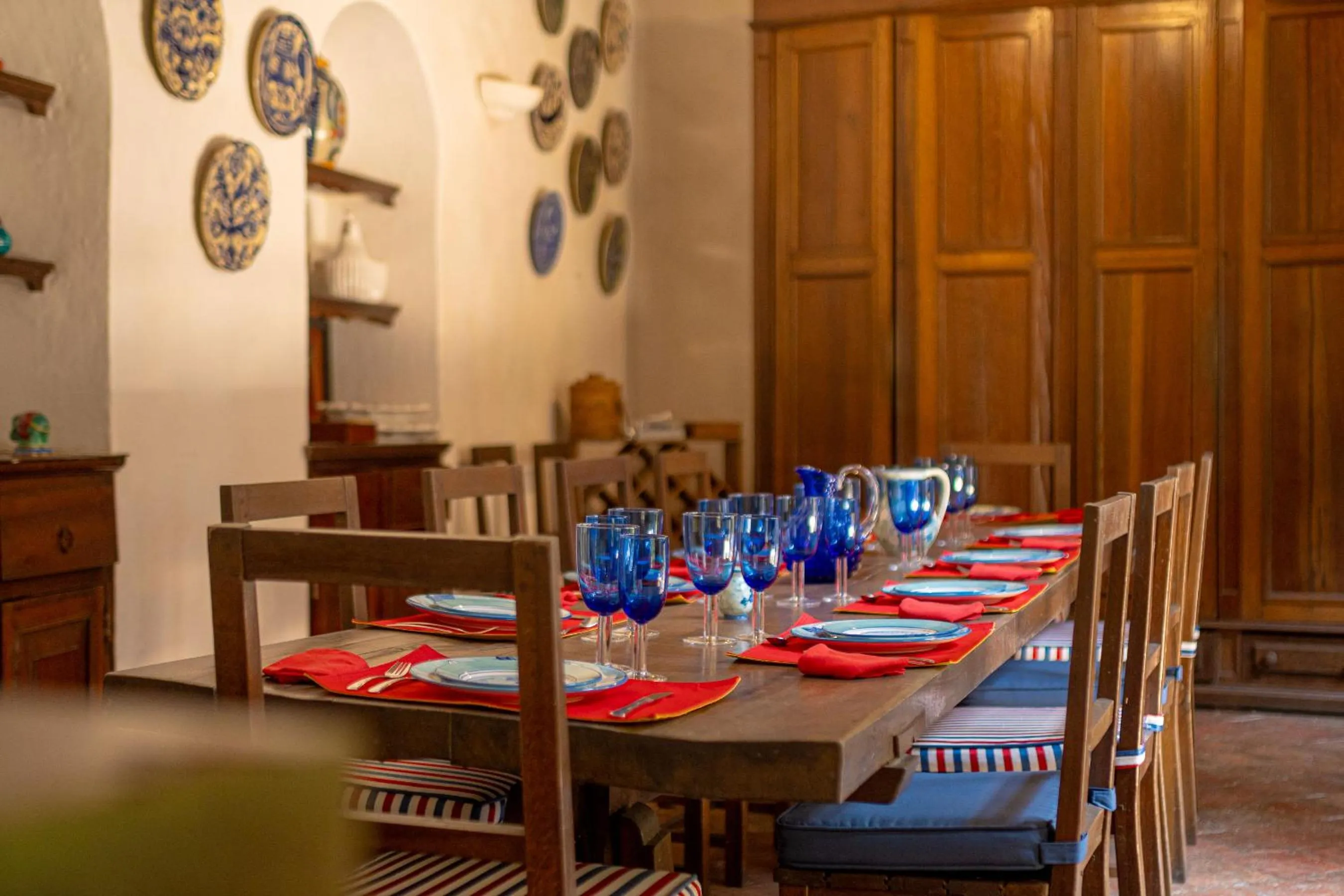 Dining area in Casa Baloco