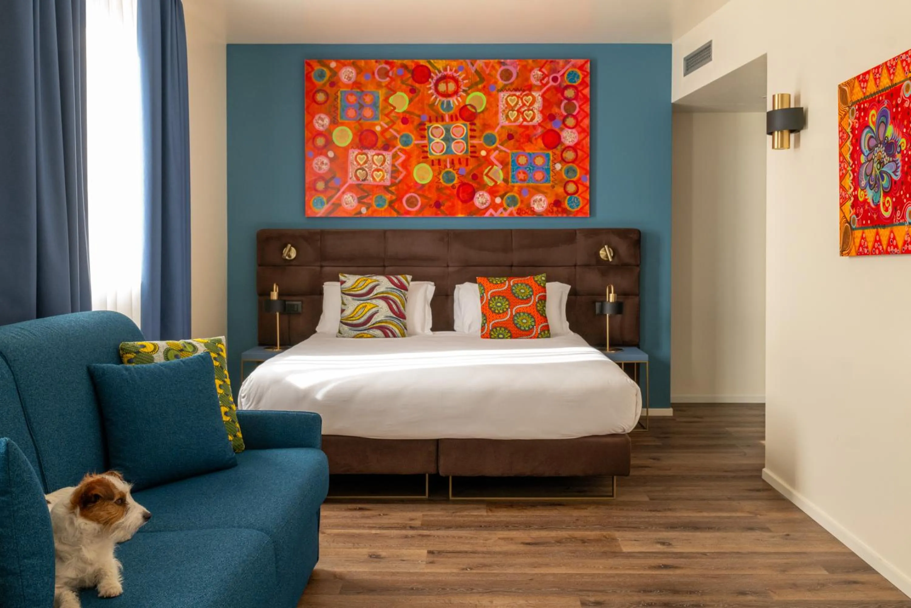 Bedroom, Bed in Hotel Rovereto