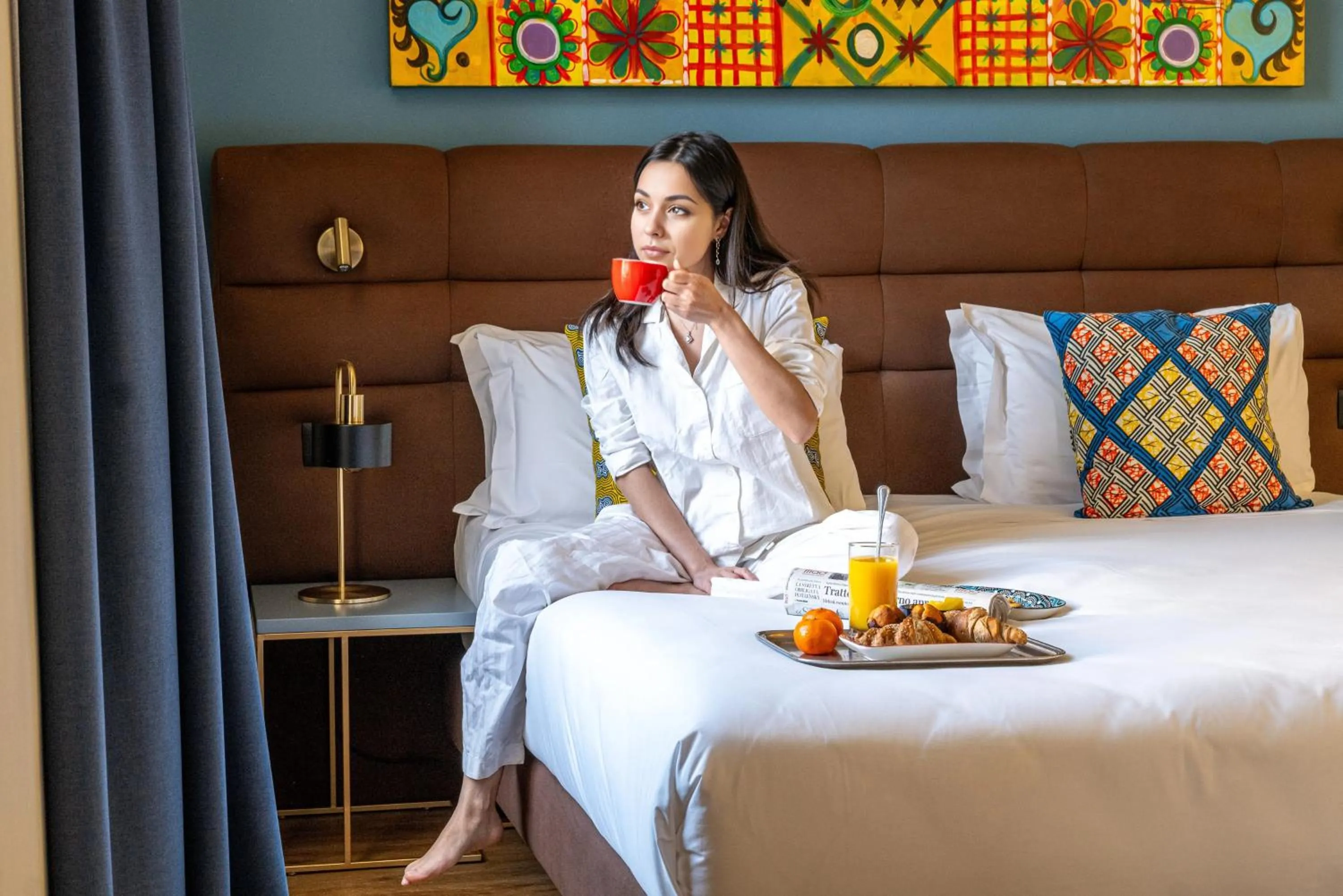 Bedroom, Bed in Hotel Rovereto