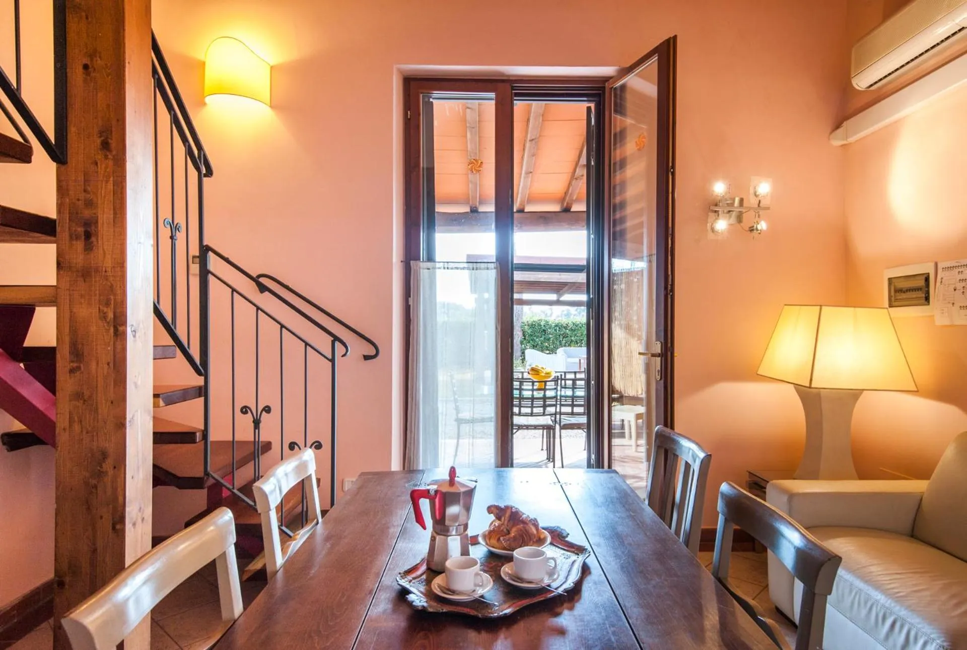 Seating area in Fattoria San Lorenzo