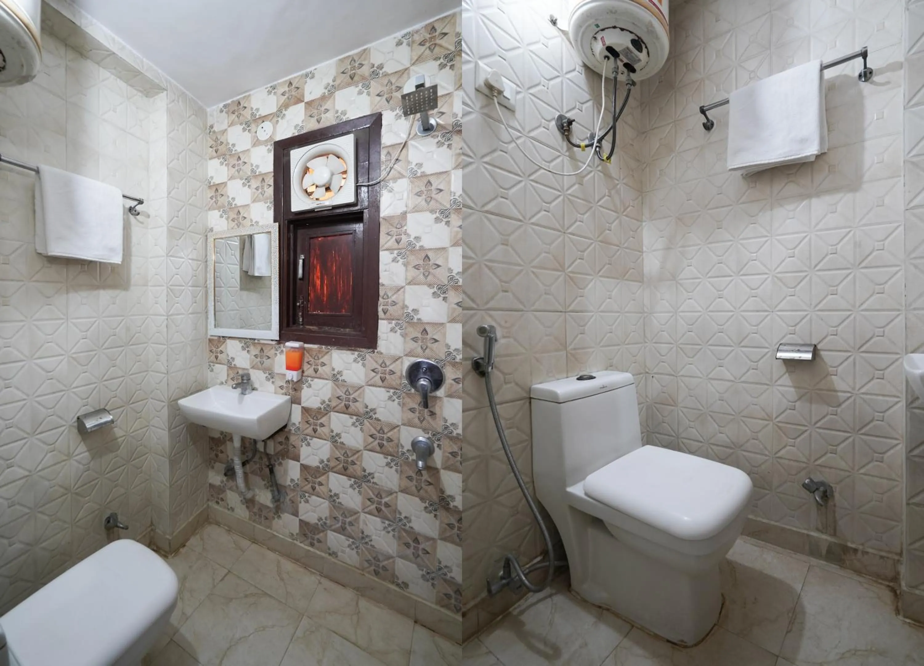 Shower in Hotel South Delhi Inn Just 10 Minute Away Form Nizamuddin Railway Station