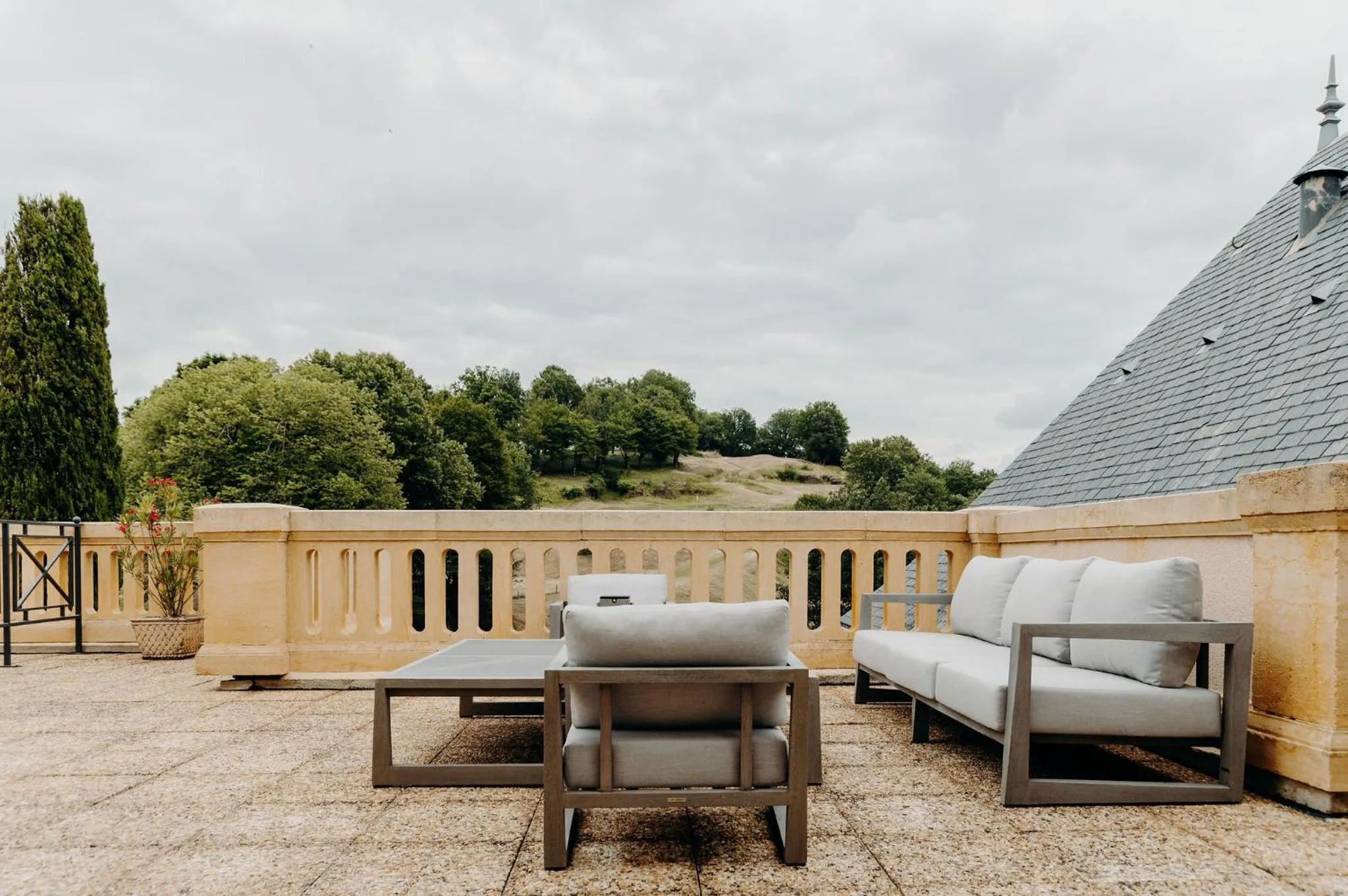 Balcony/Terrace in Domaine de Rochebois & Spa Nuxe
