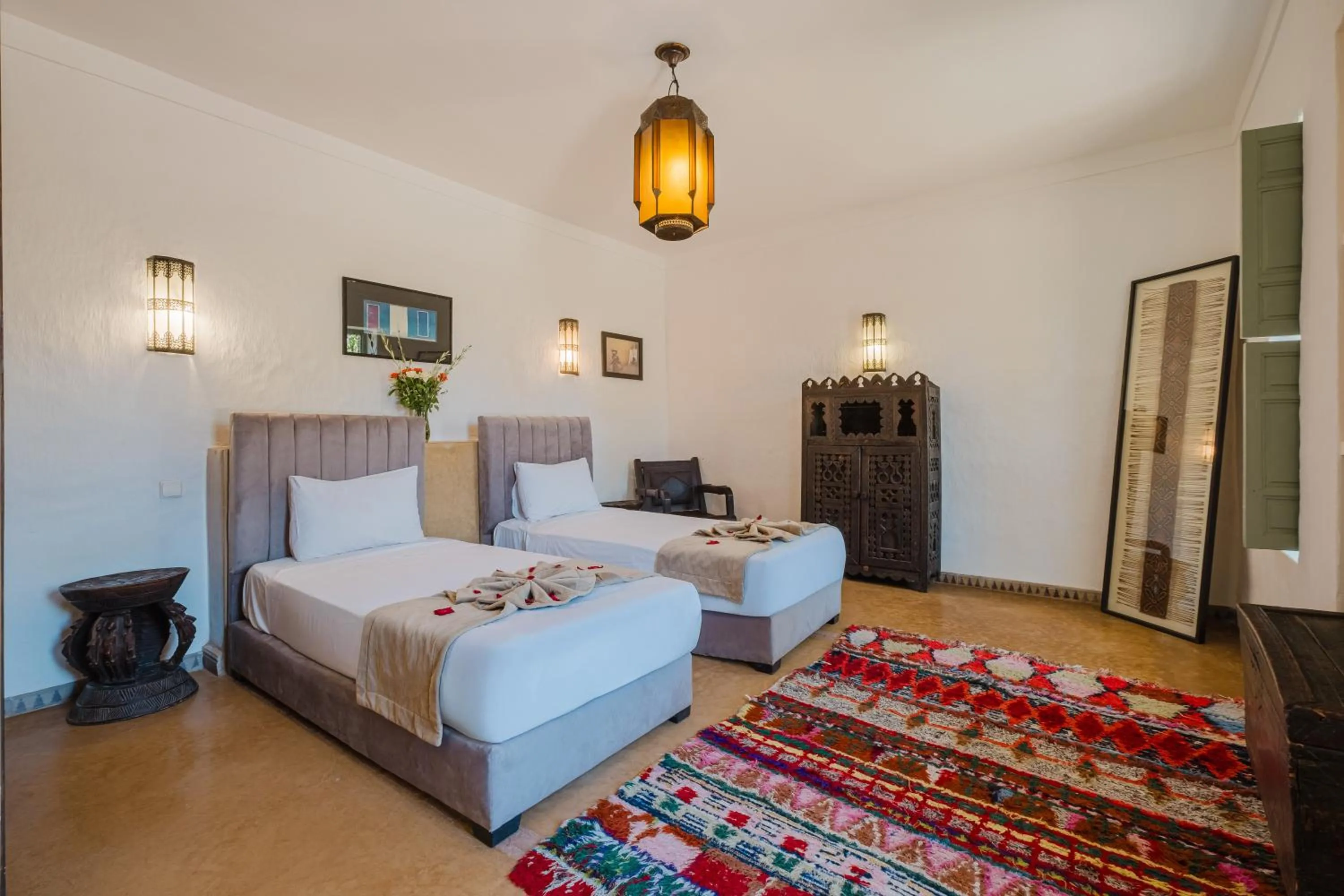 Seating area, Bed in Hôtel Dar 55 - Berber House - Boutique Hôtel