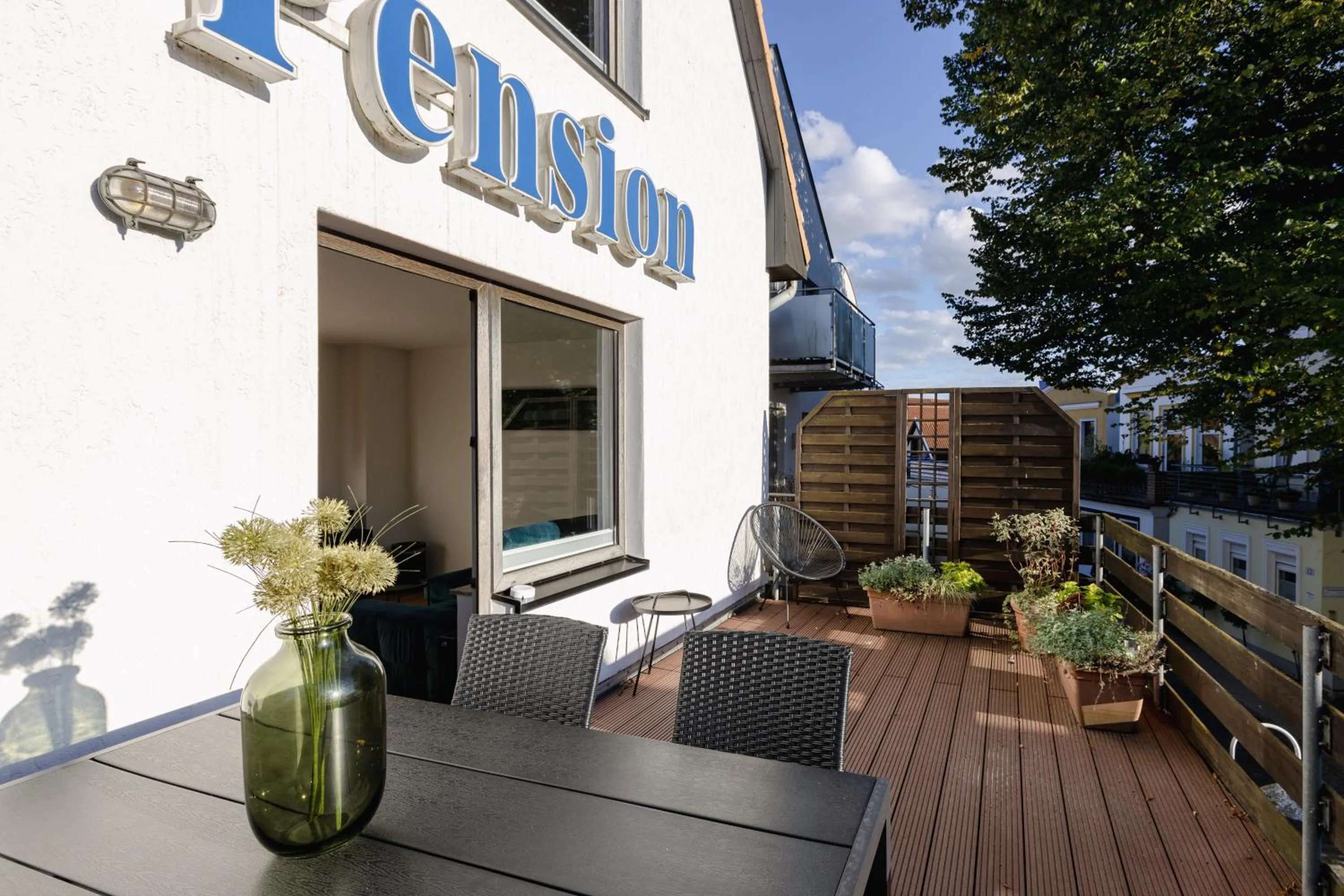 Balcony/Terrace in Alex & Rine - Pension Zum Alten Strom