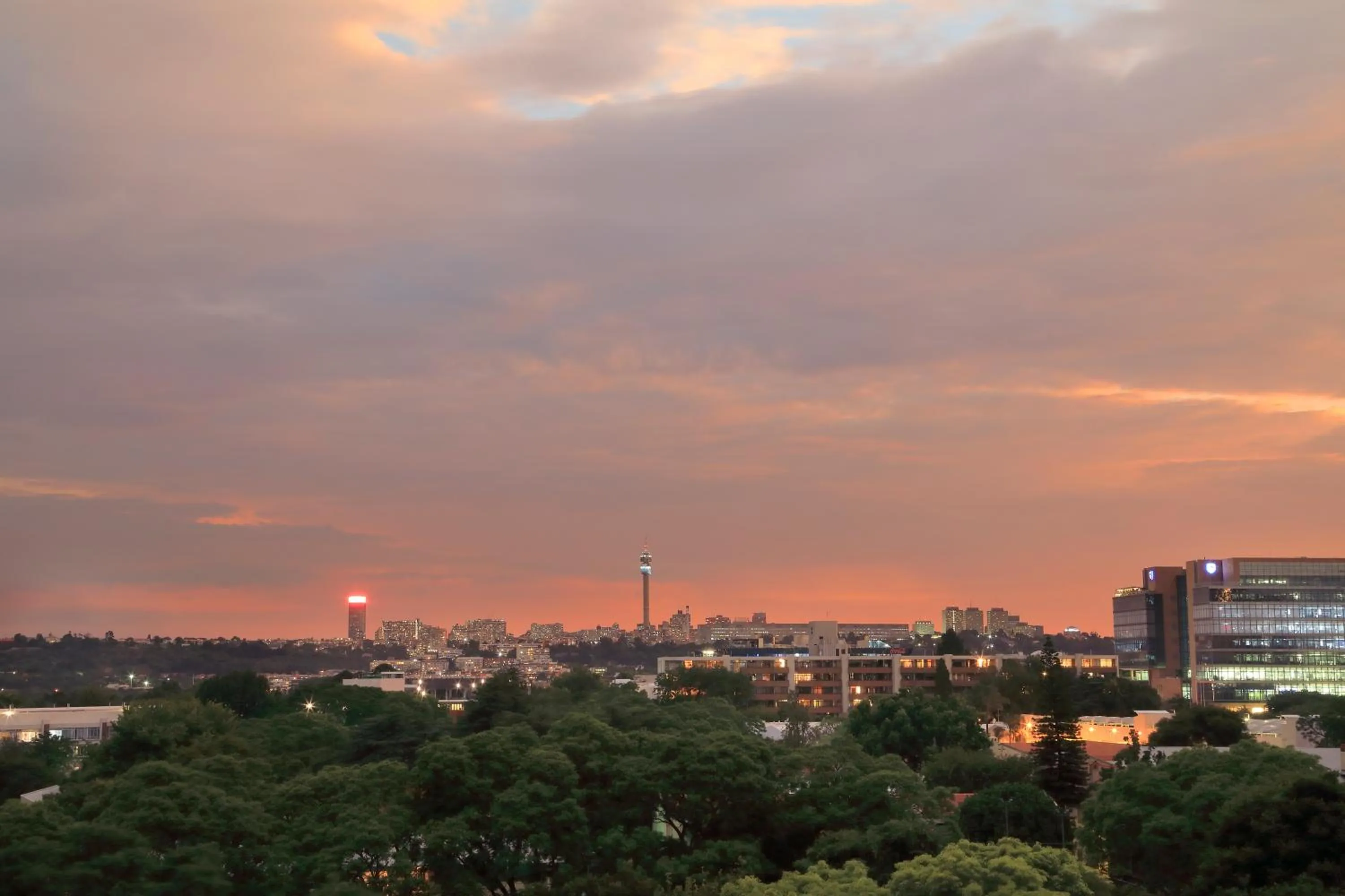 City view in Hyatt House Johannesburg Rosebank