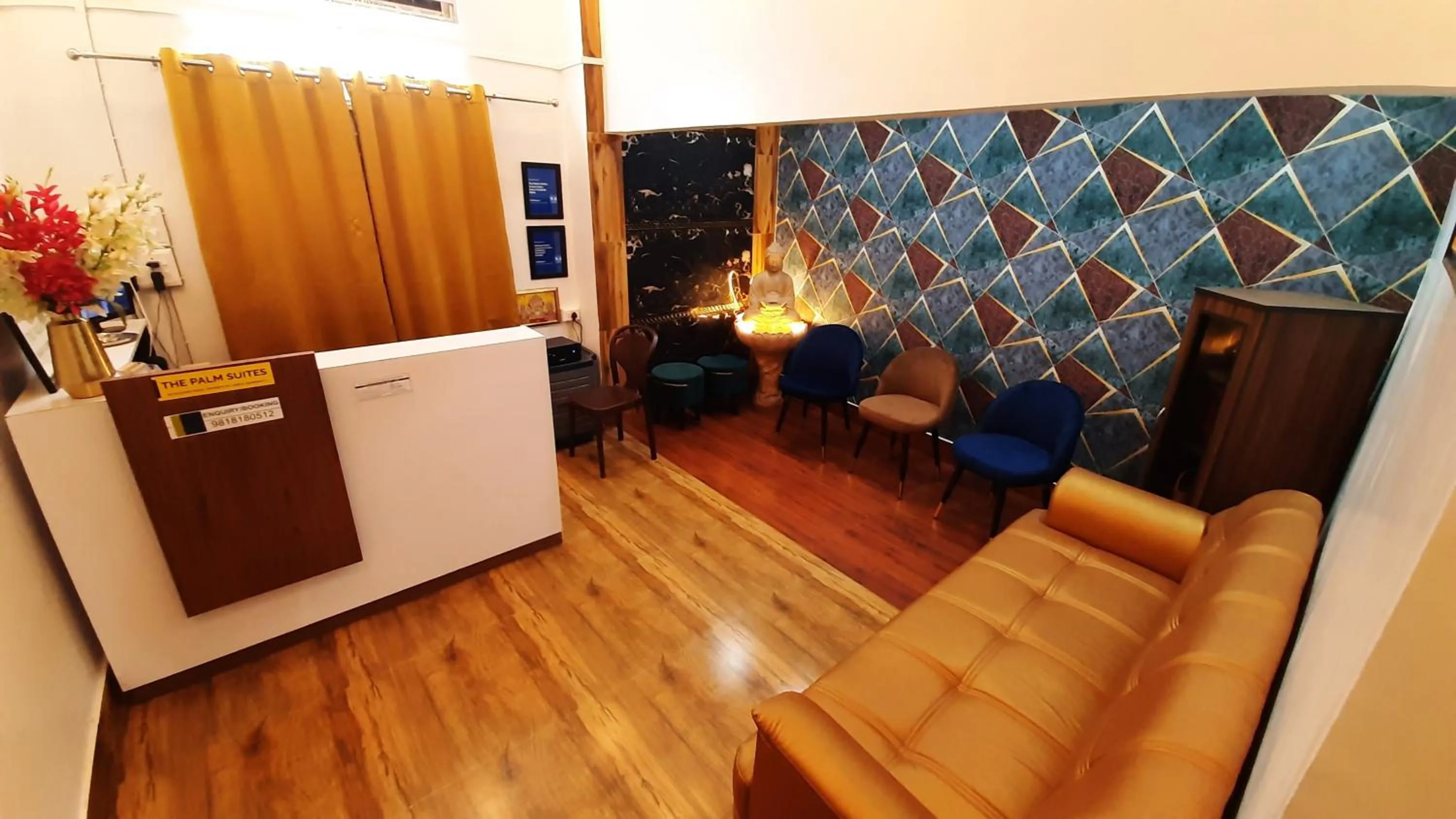 Lobby or reception in The PALM SUITES , Incredible India Tourism