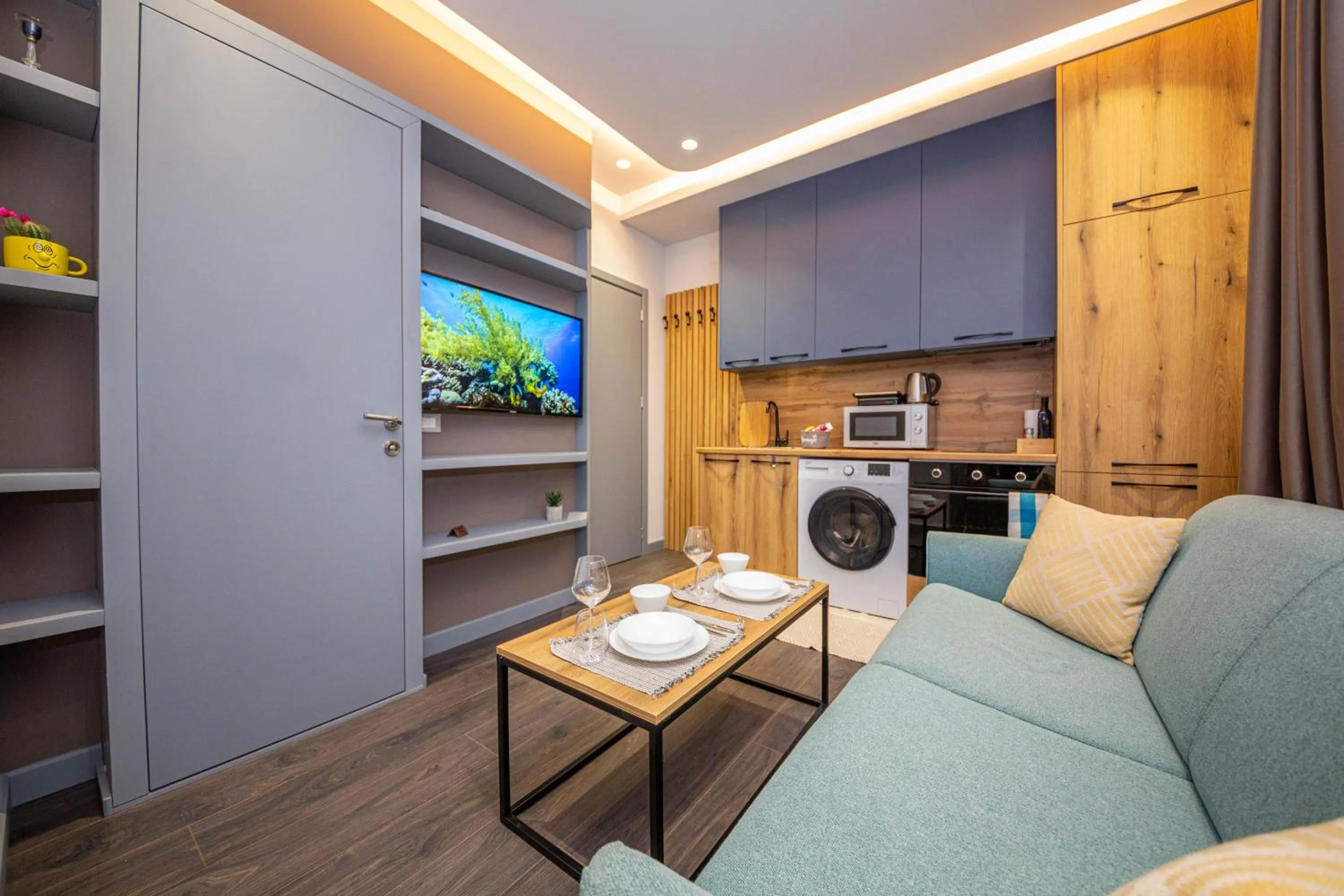 Kitchen or kitchenette in Blloku Unique Apartments