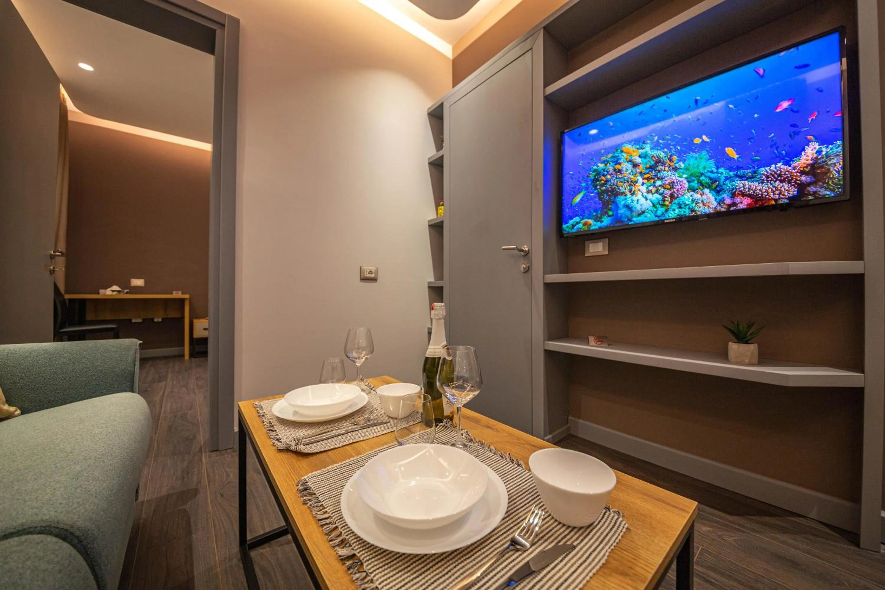 Dining area in Blloku Unique Apartments