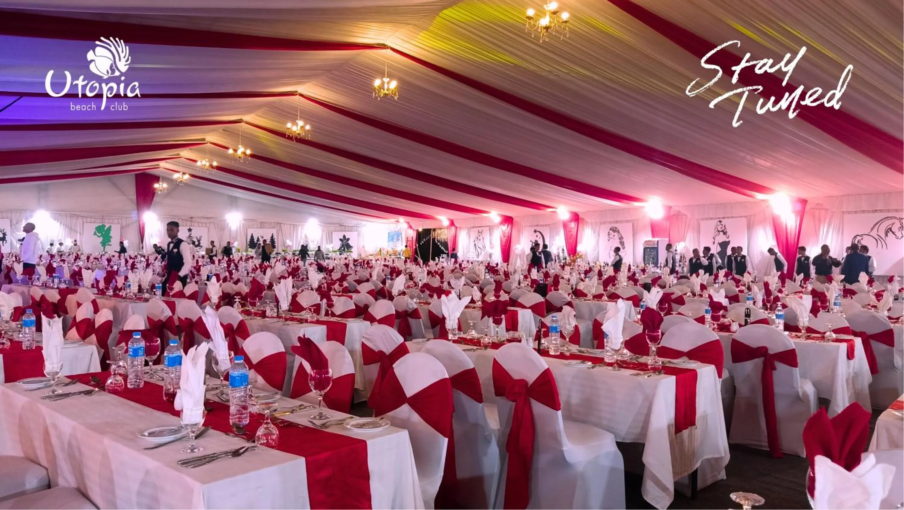 Dining area in Utopia Beach Club