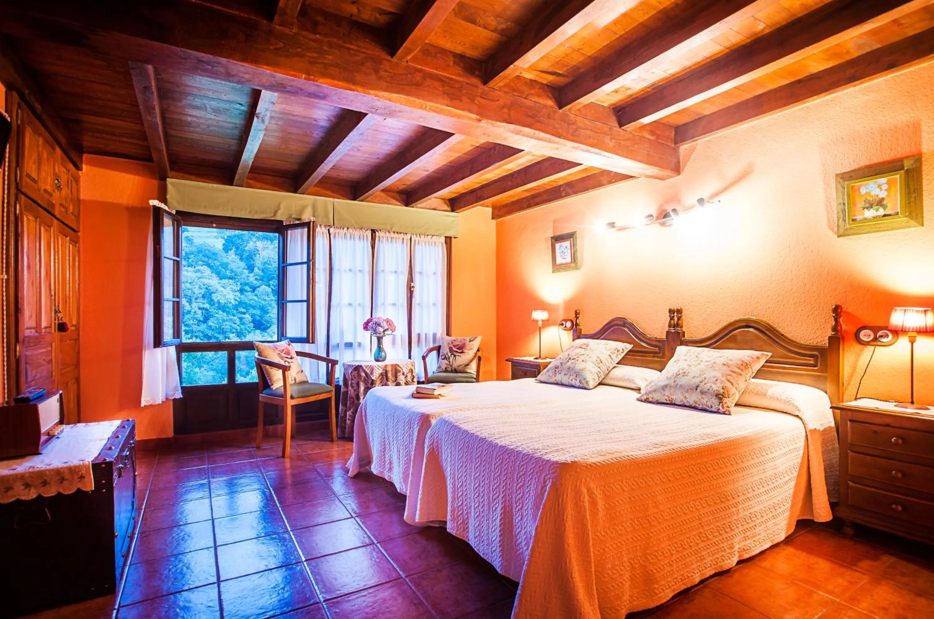 Bed in Casa de Aldea Riosol