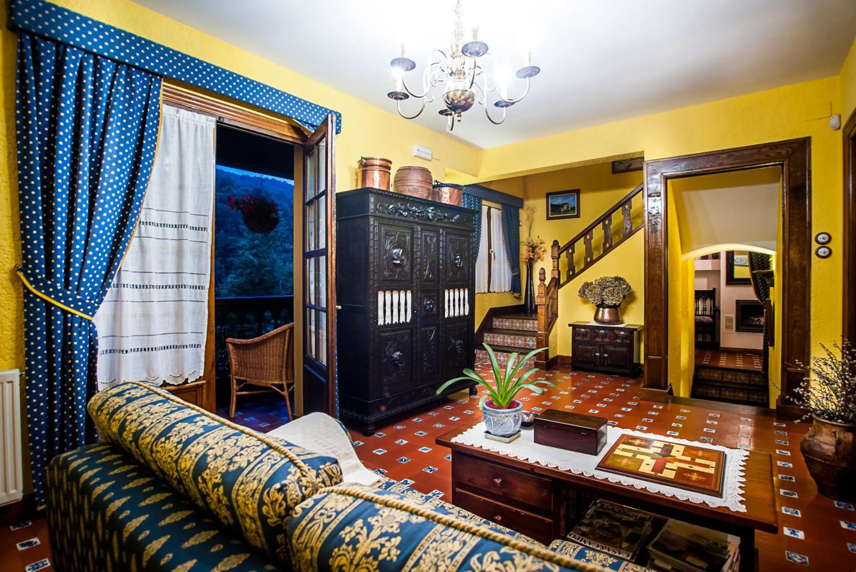 Living room in Casa de Aldea Riosol