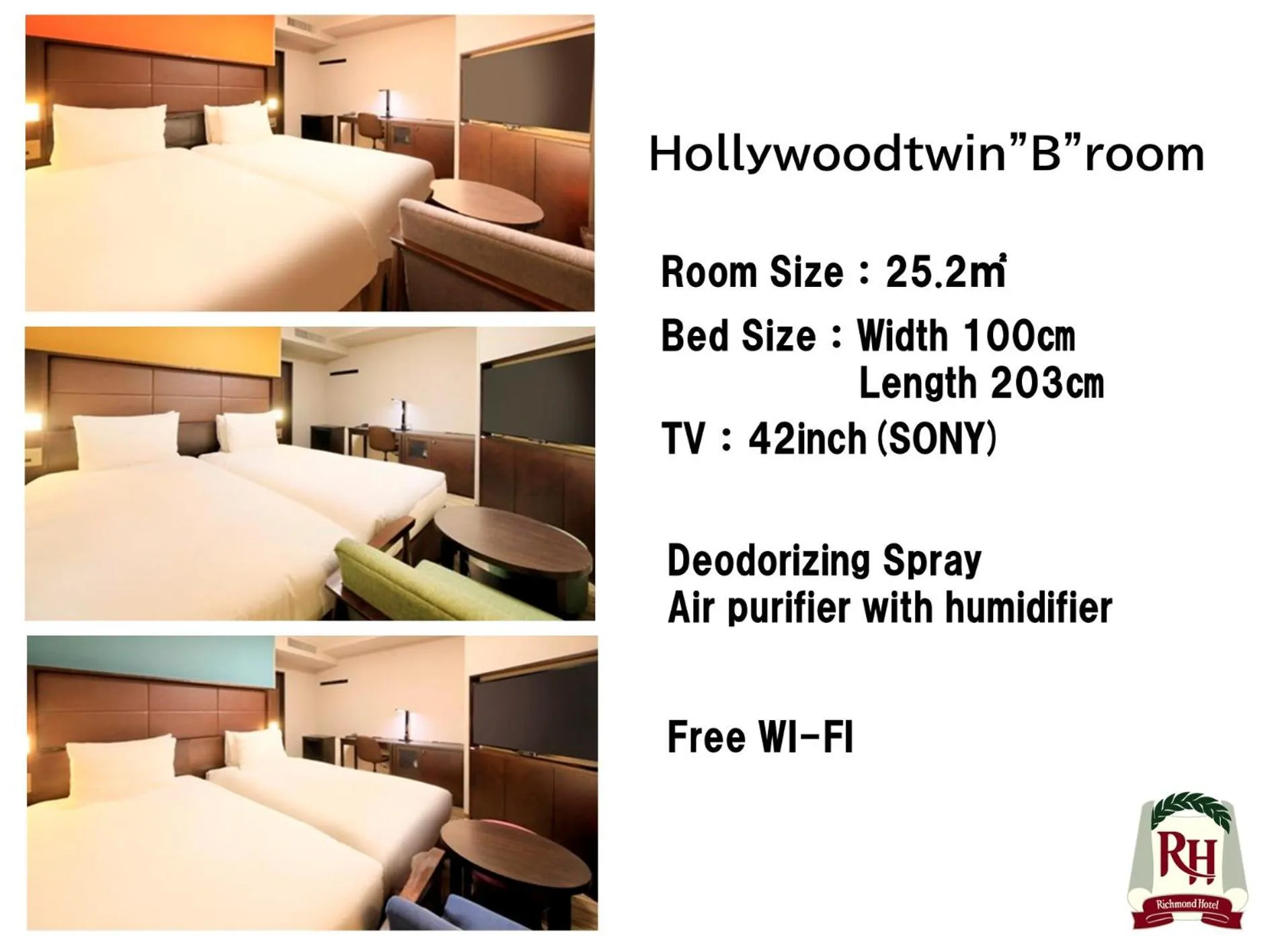 Bed in Richmond Hotel Namba Daikokucho