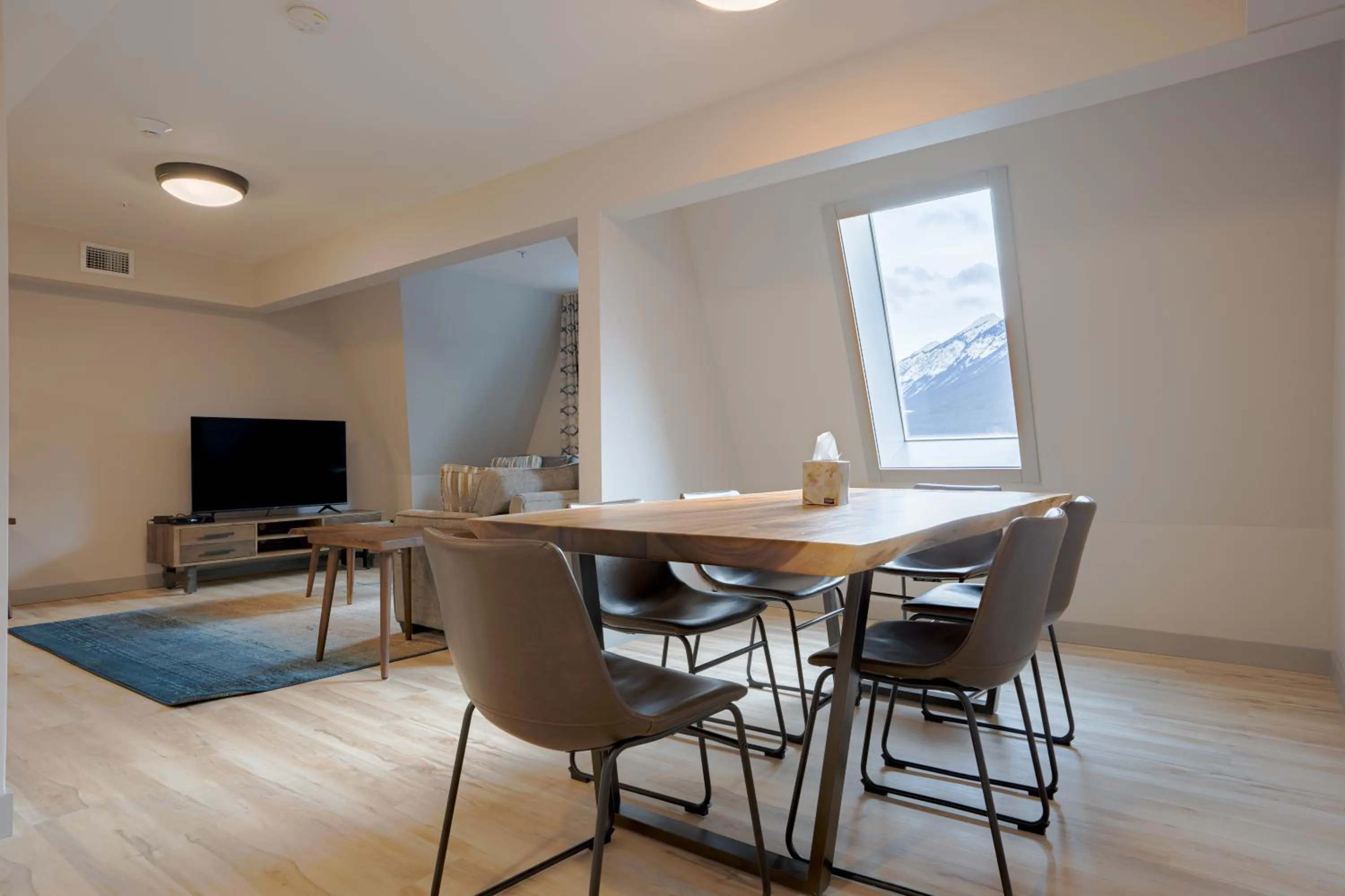 TV and multimedia in Basecamp Suites Banff