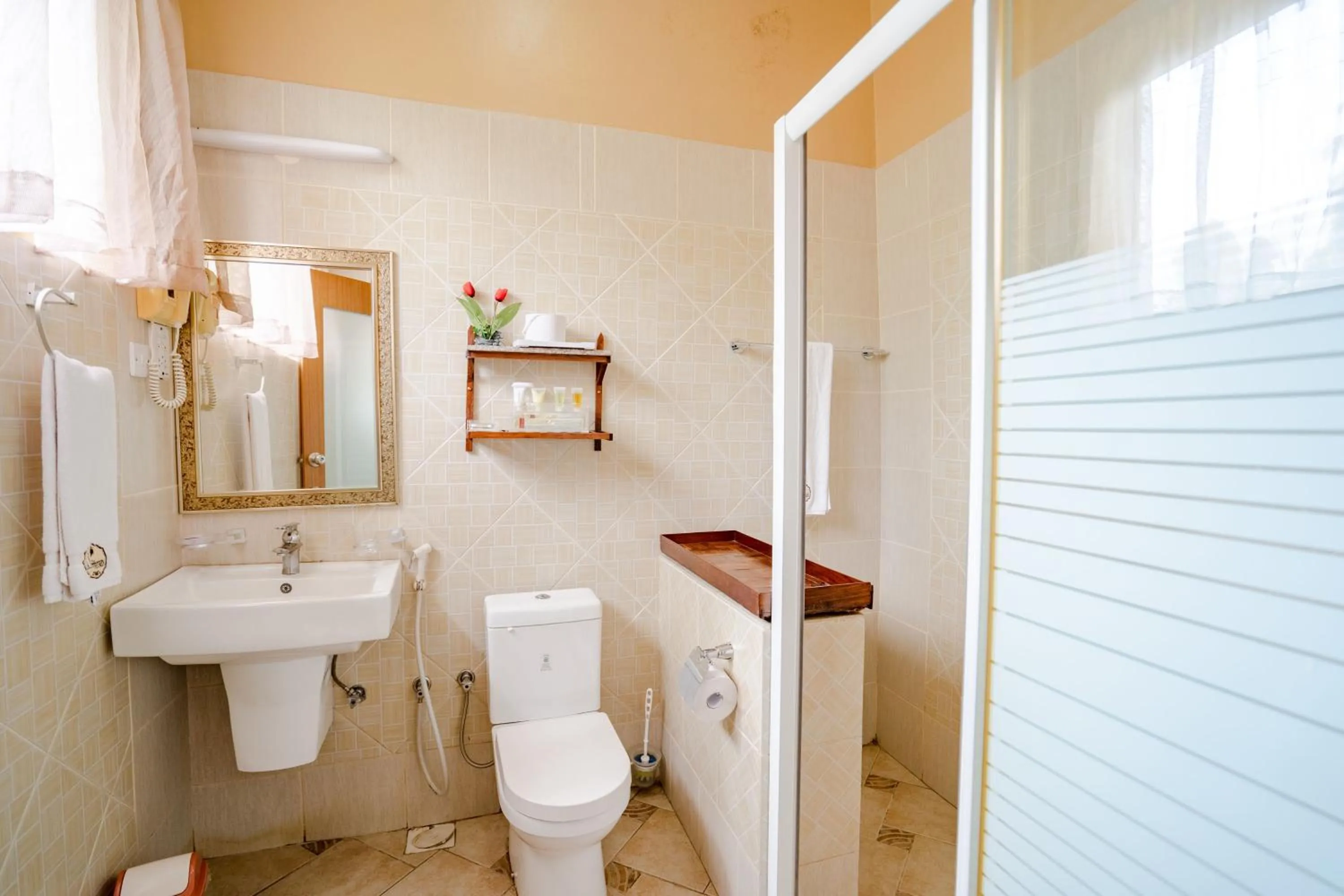 Shower in The Amariah Hotel & Apartments Mikocheni