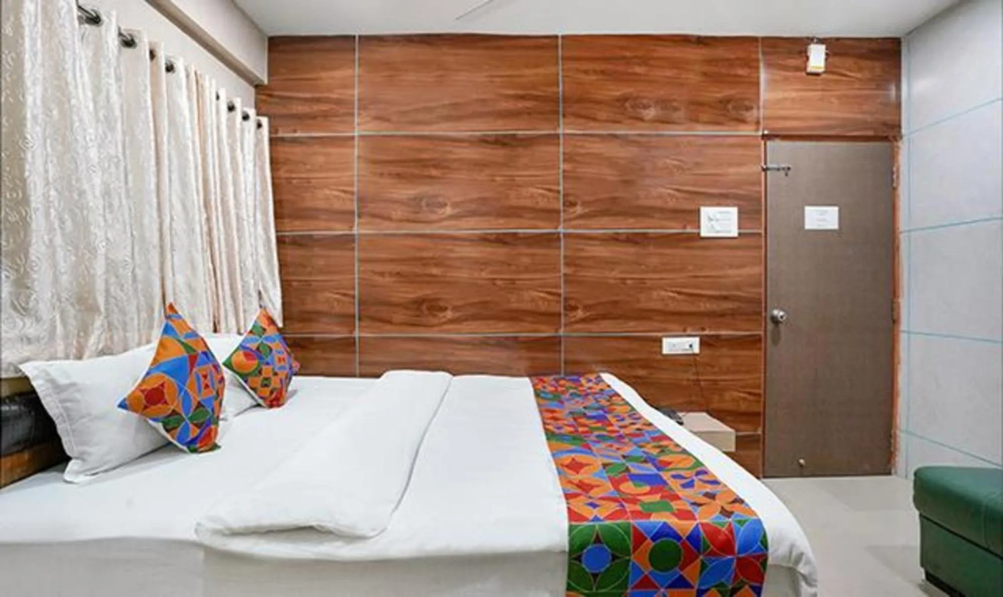 Bed in FabHotel White Gold - Nr Mahape