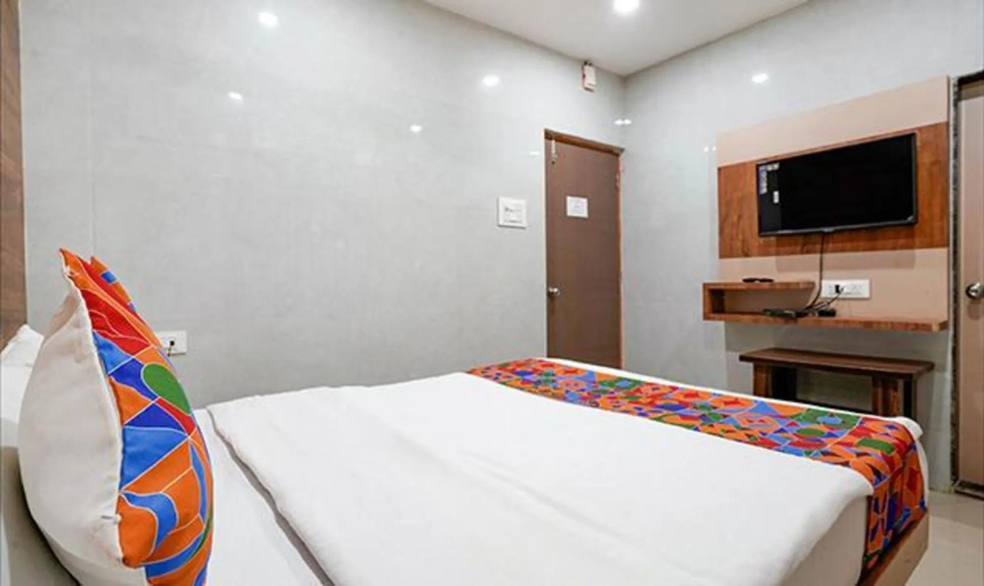 Bed in FabHotel White Gold - Nr Mahape