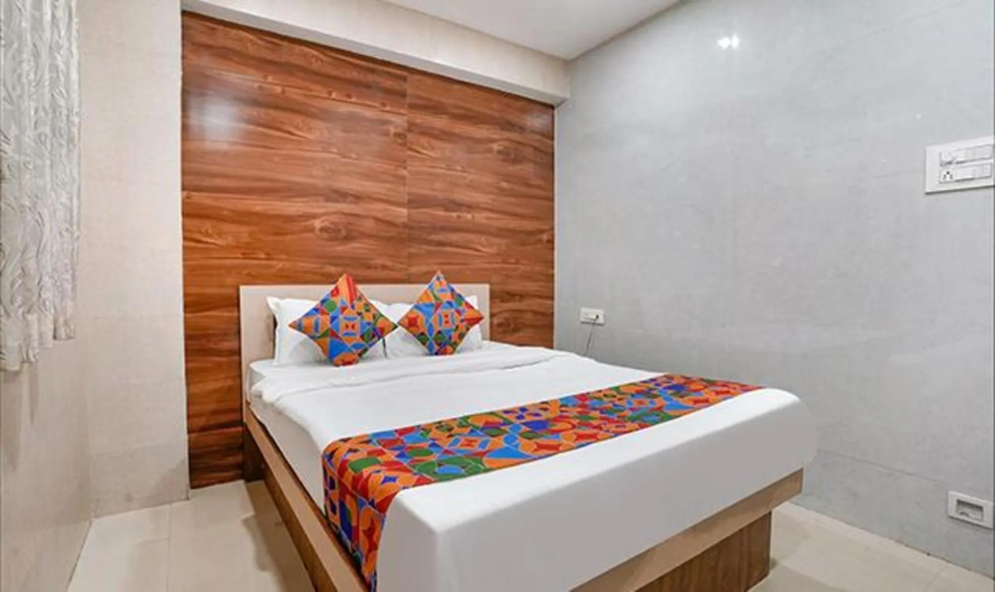Bed in FabHotel White Gold - Nr Mahape