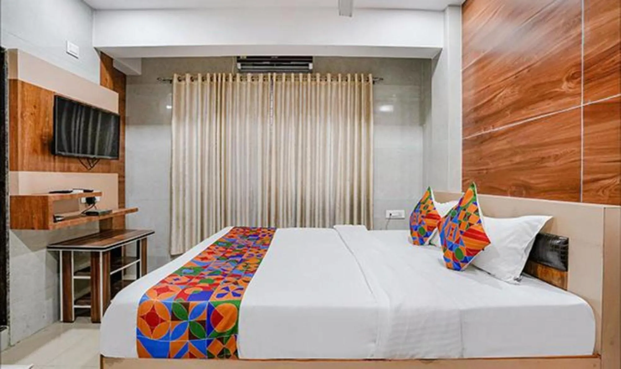 Bed in FabHotel White Gold - Nr Mahape