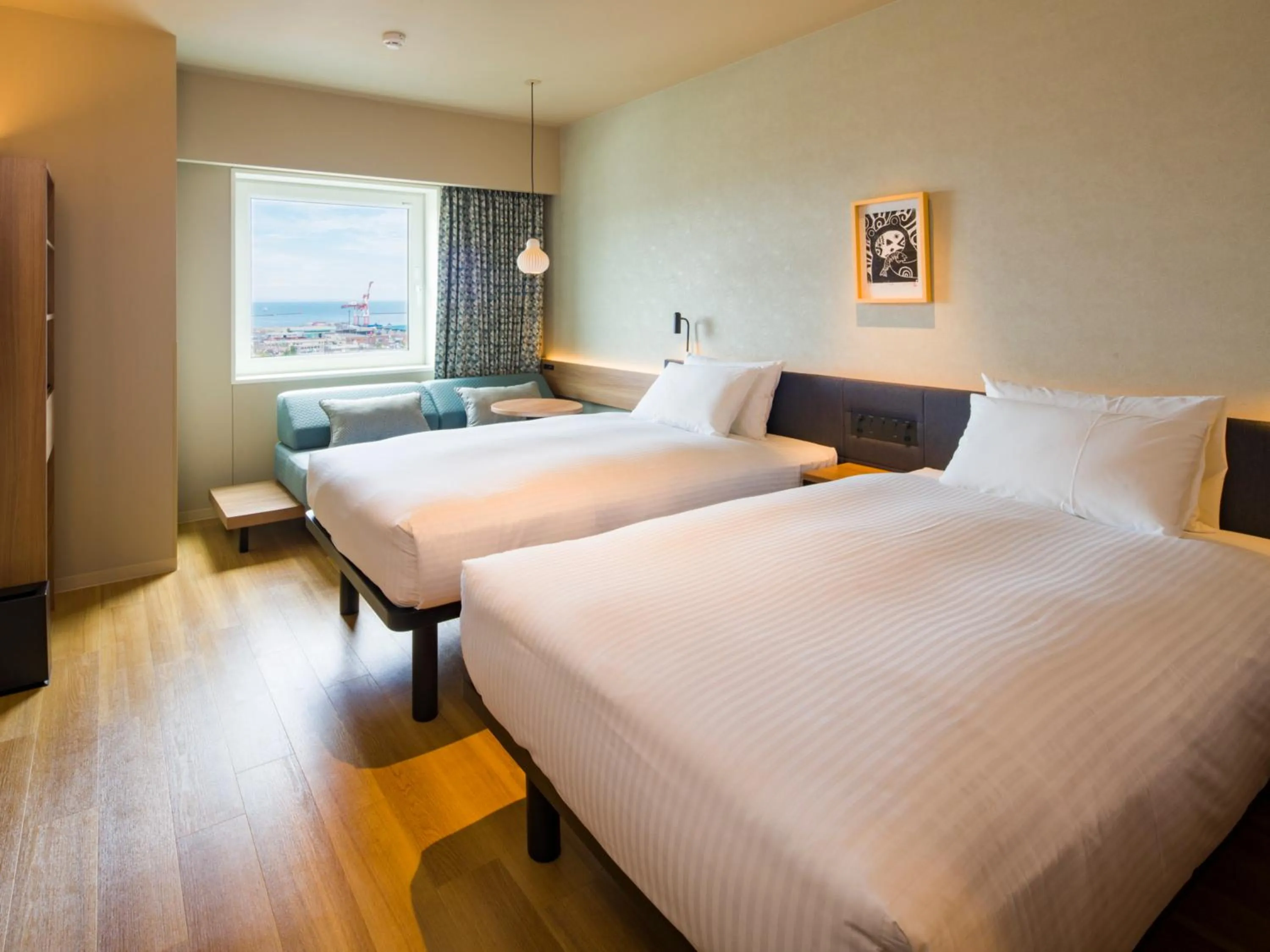 Photo of the whole room, Bed in GRIDS PREMIUM HOTEL OTARU
