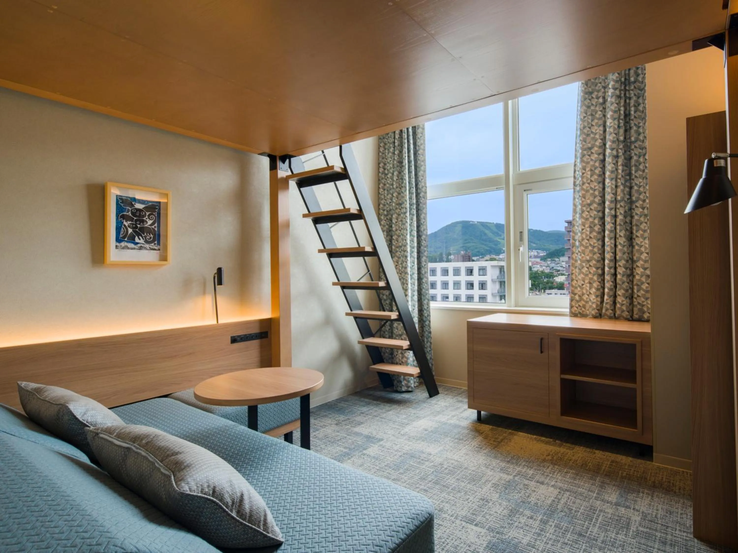 Photo of the whole room, Bed in GRIDS PREMIUM HOTEL OTARU