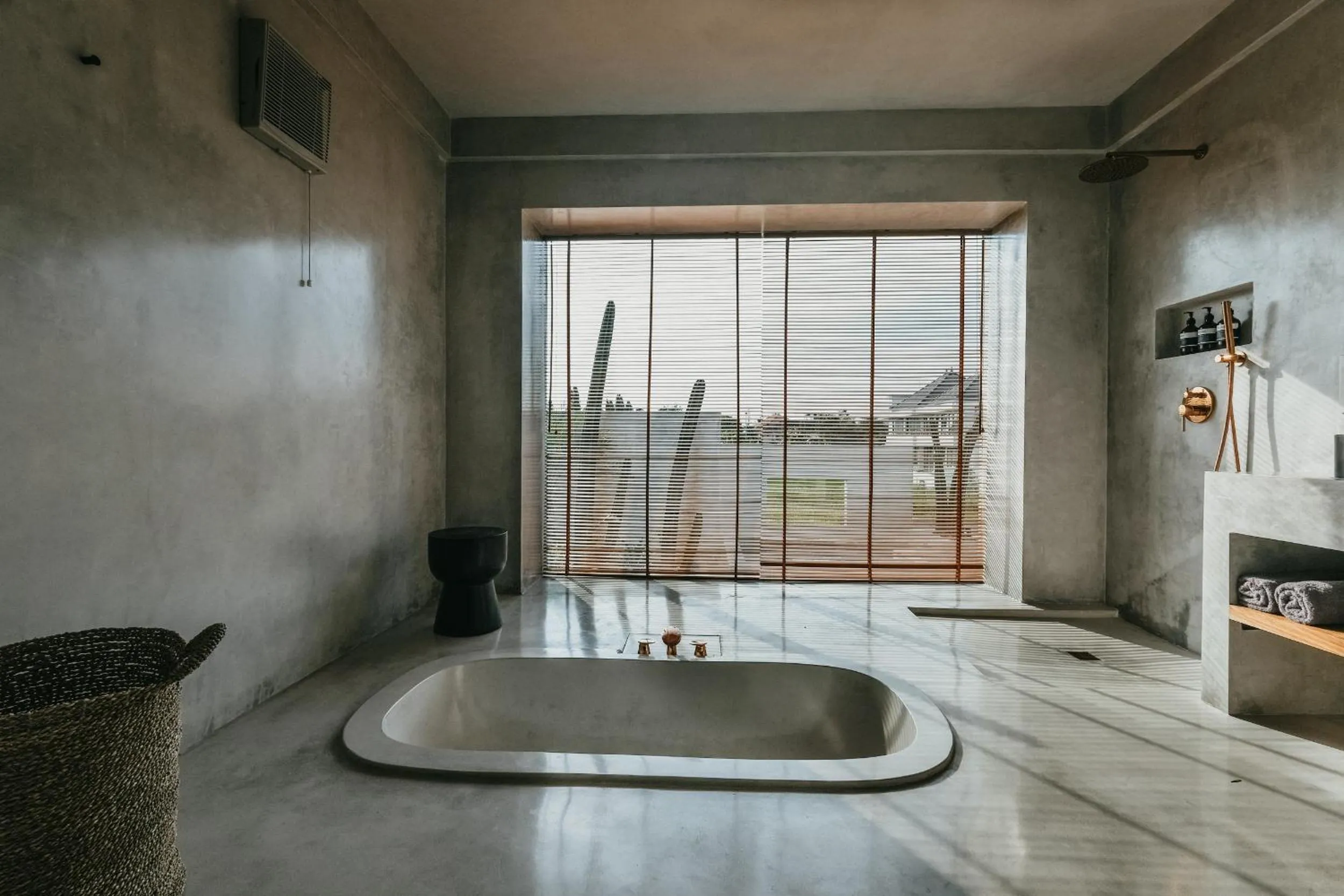 Bathroom in Concrete Retreat Villa