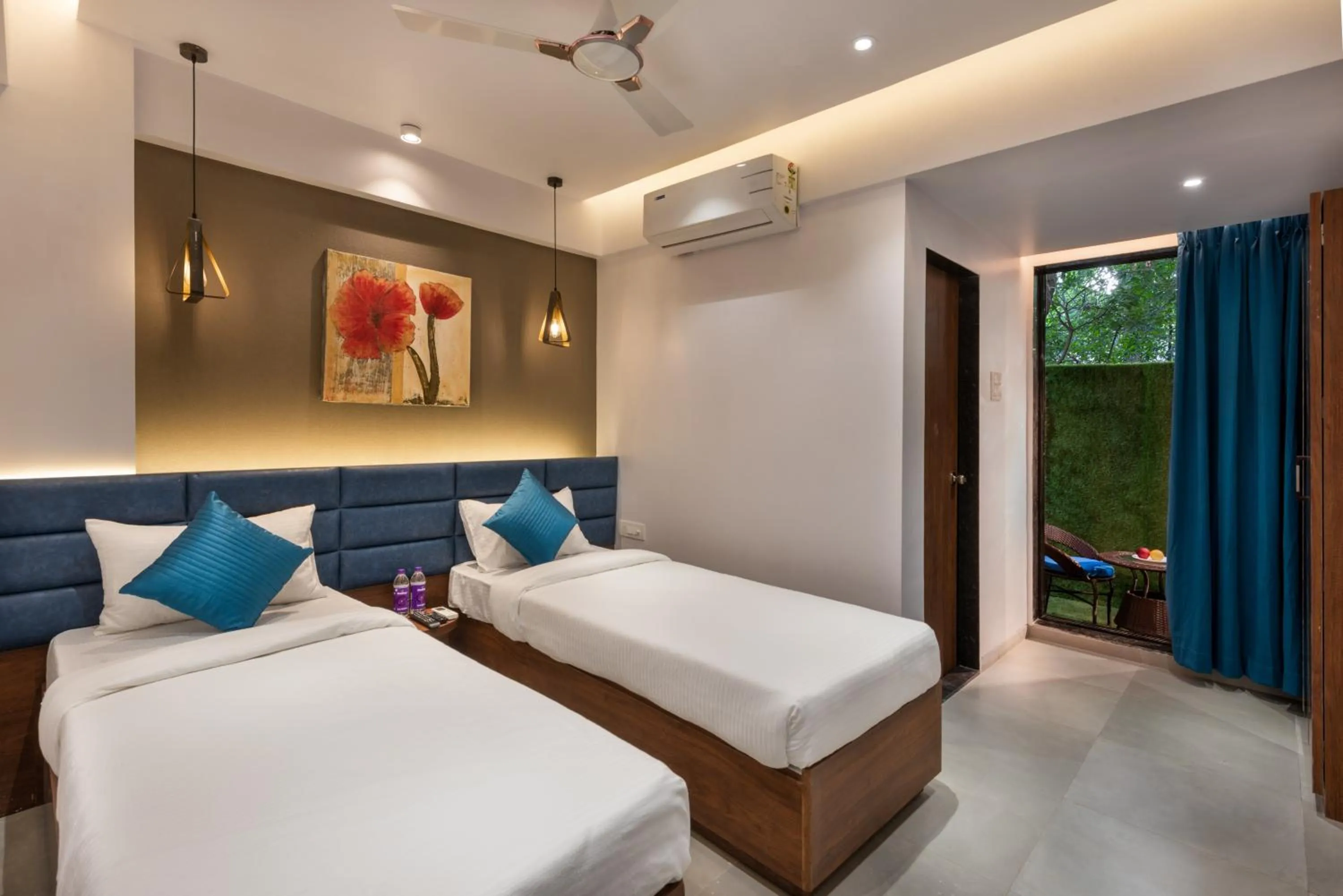 Bed in Paramount Riverfront Resort & Spa, Karjat