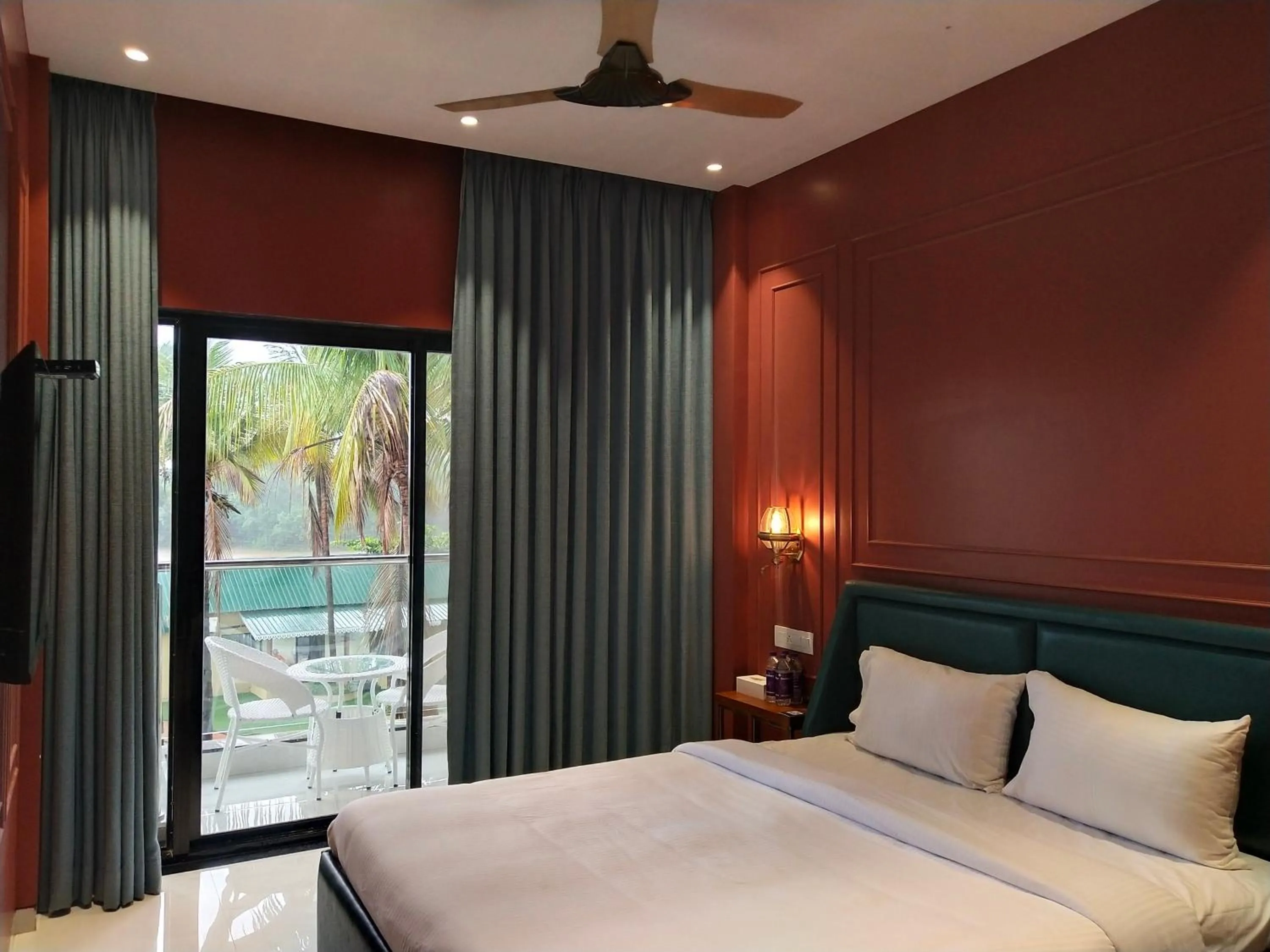 Bed in Paramount Riverfront Resort & Spa, Karjat