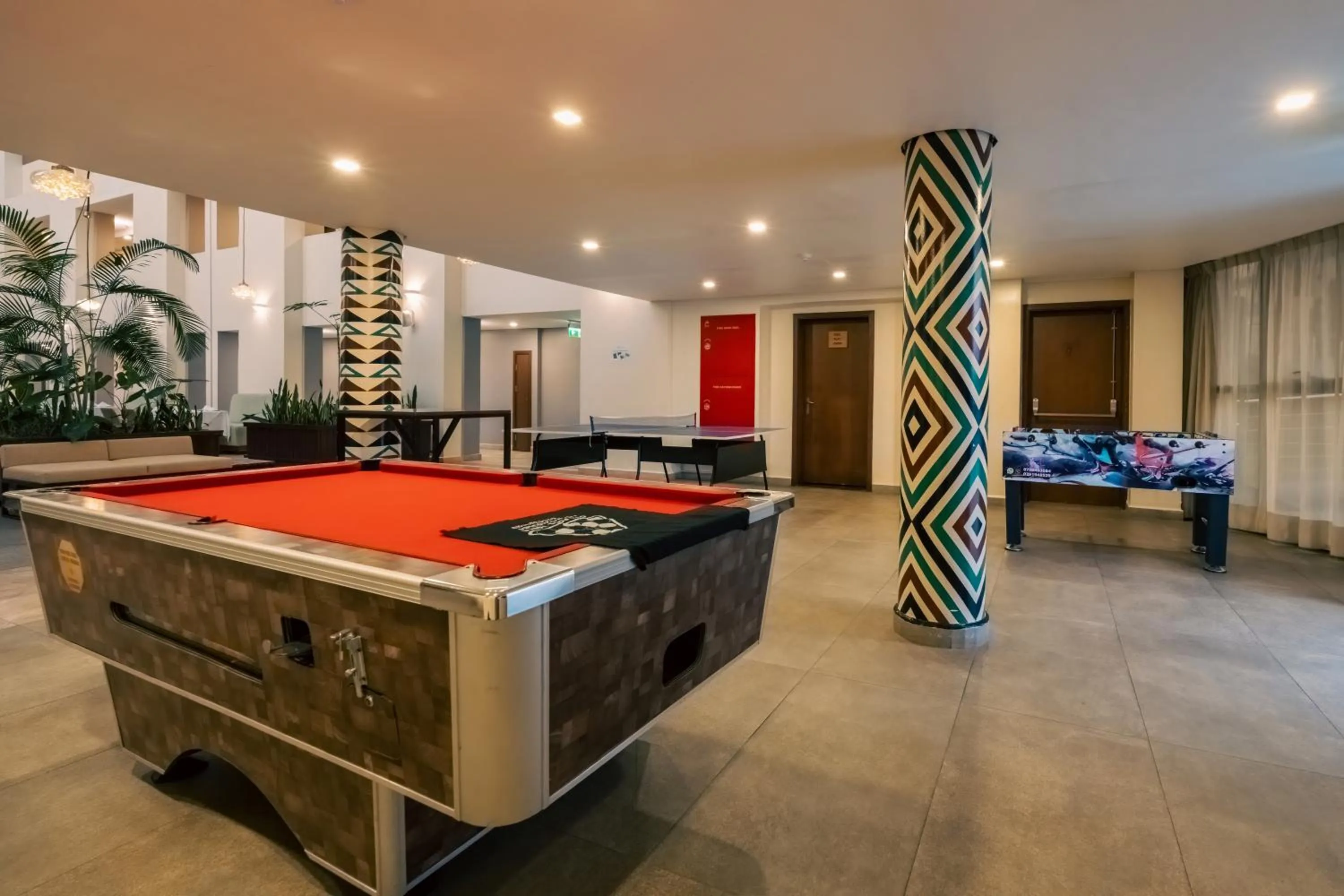 Billiard in Mantis Kivu Marina Bay Hotel
