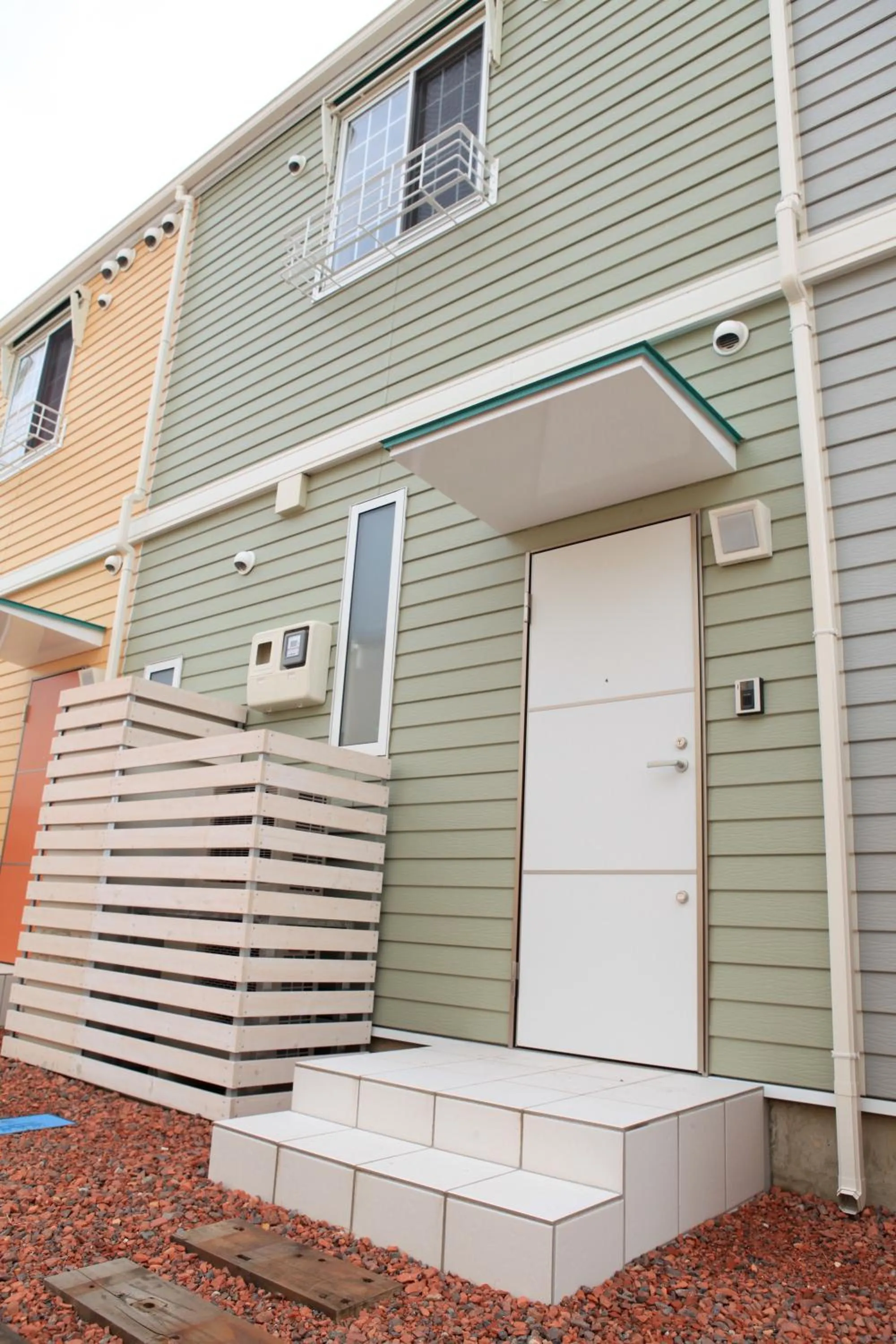 Facade/entrance in Nasu Townhouse N-3