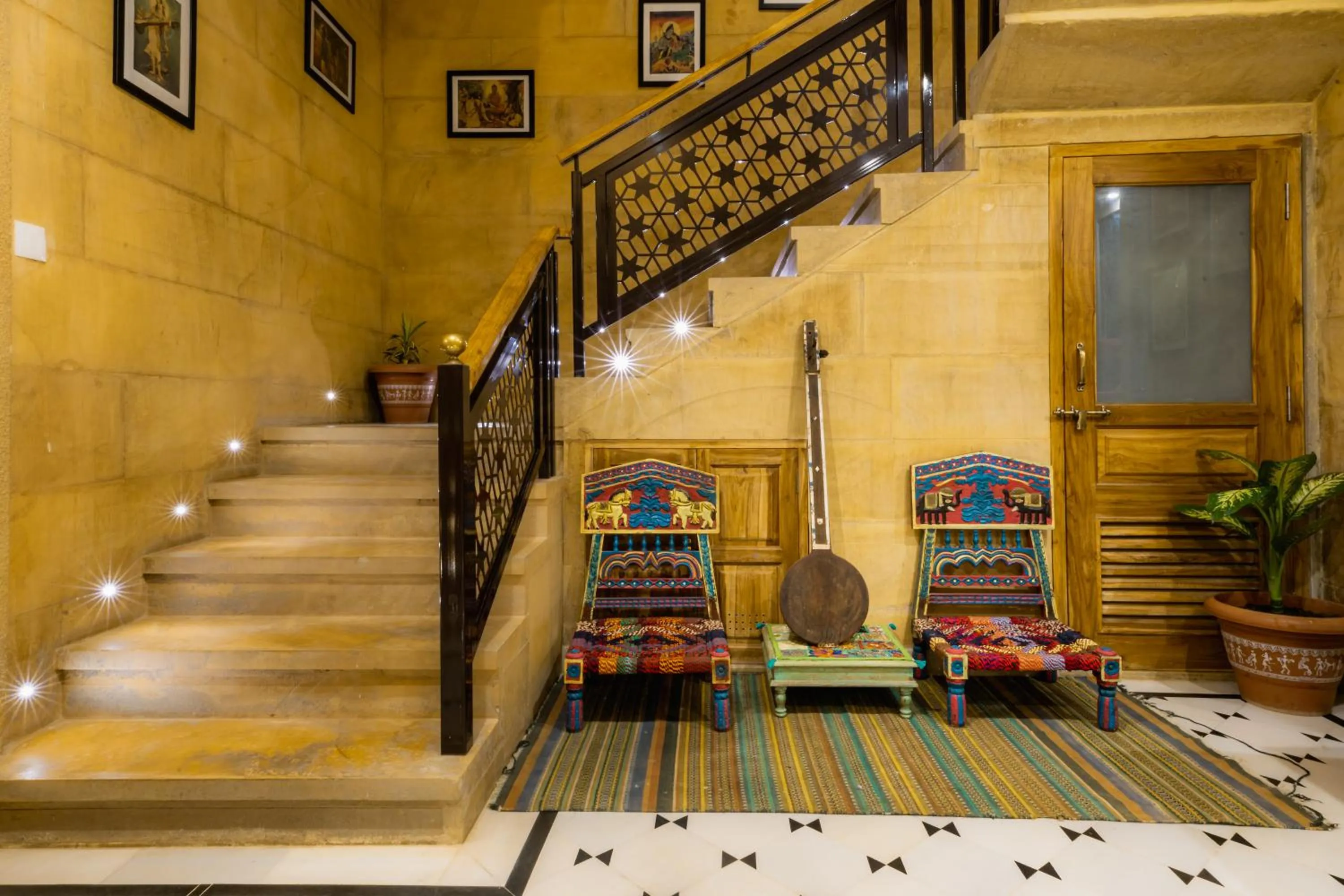 Seating area in Hotel Jasmin Haveli