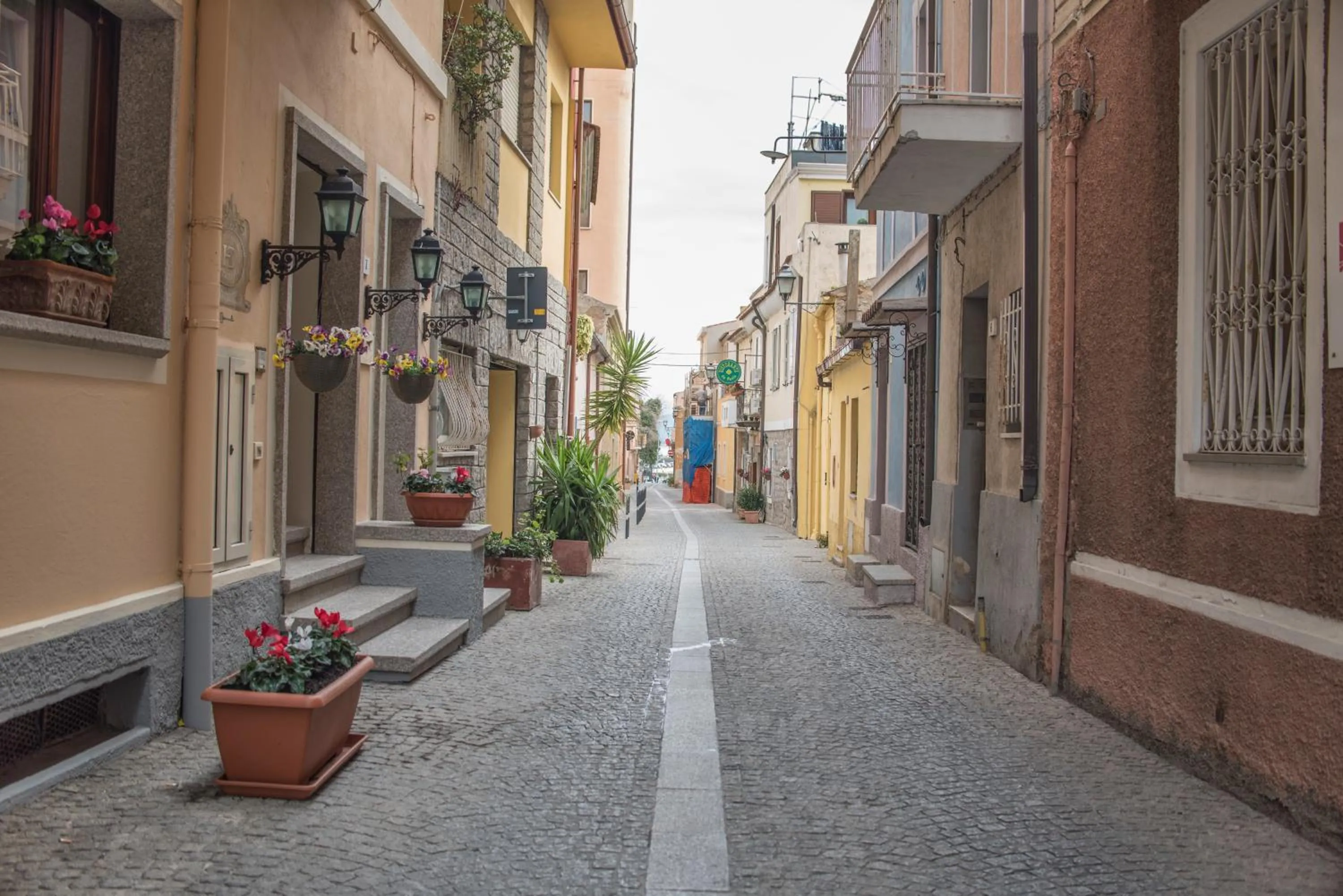 Quiet street view in Hotel Terranova