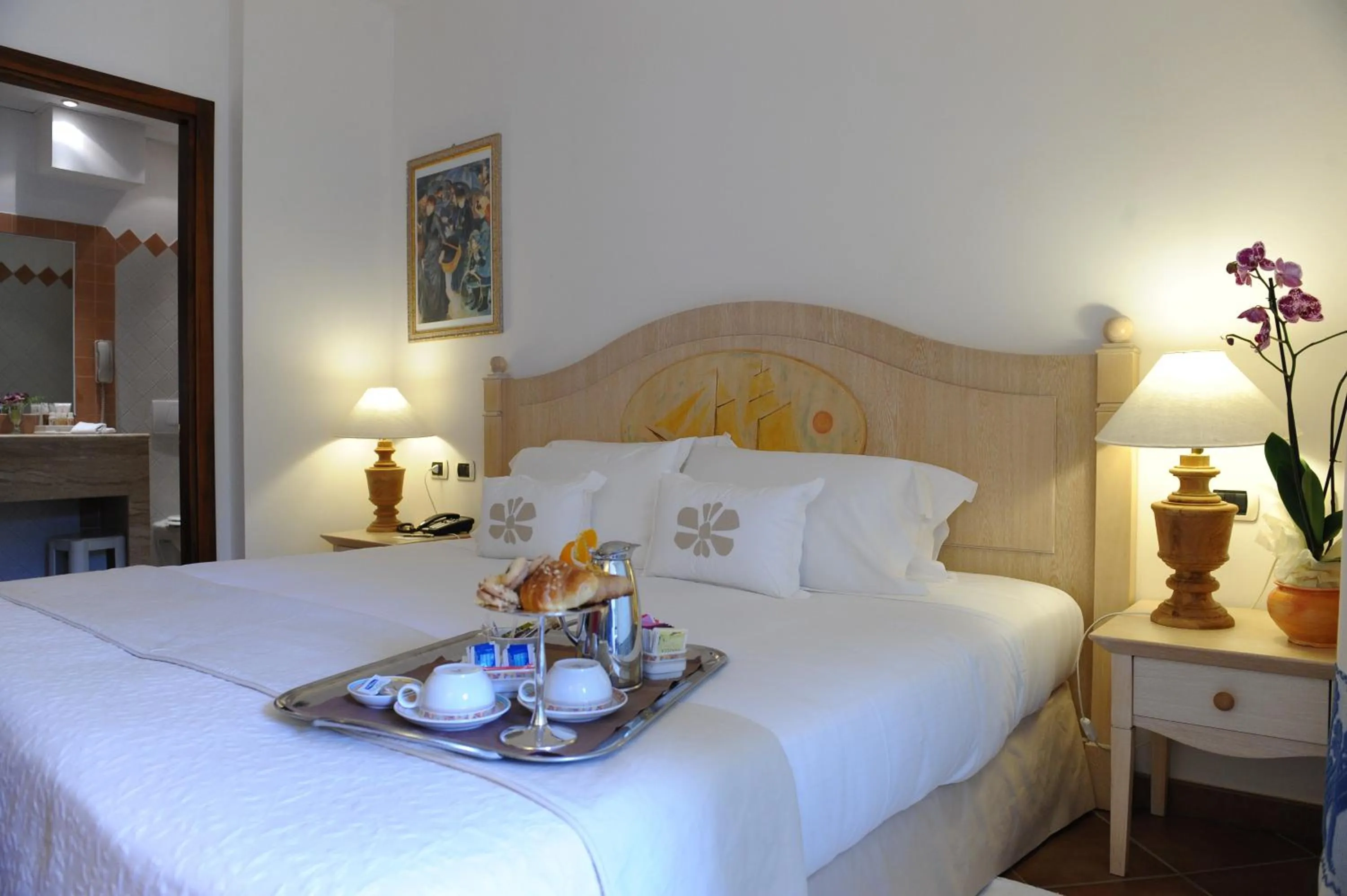 Bed in Grand Hotel Poltu Quatu