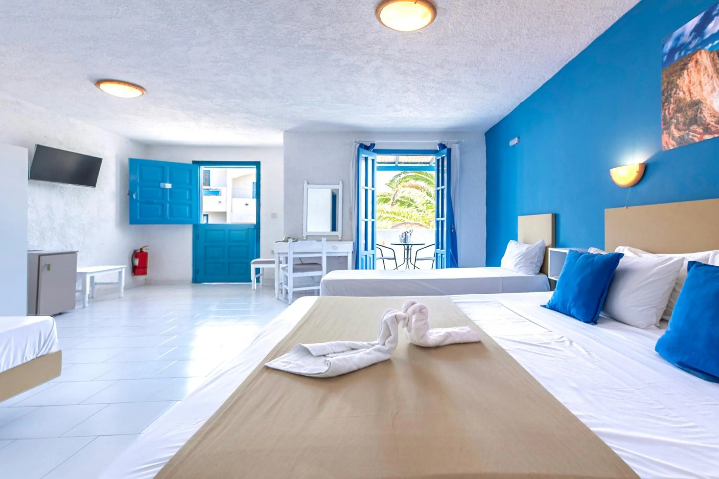 Bed in Bluu Bahari Hotel