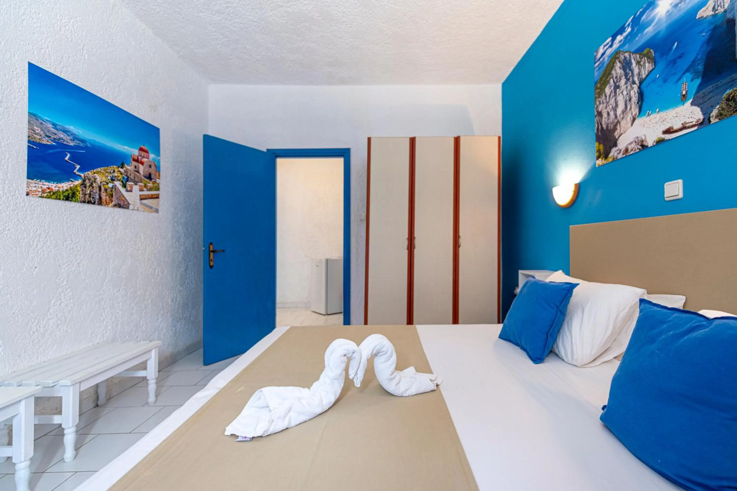 Bed in Bluu Bahari Hotel