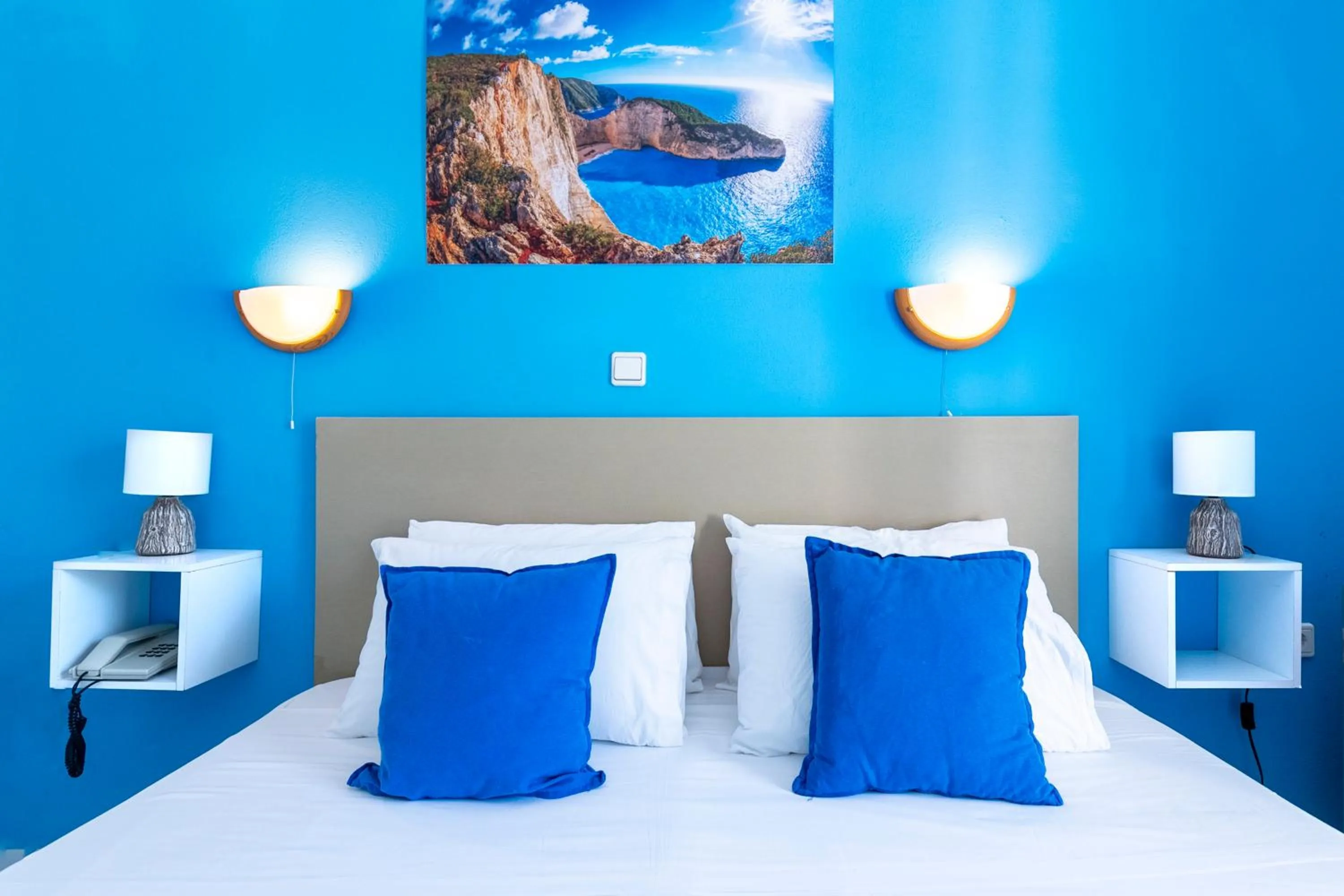 Bed in Bluu Bahari Hotel