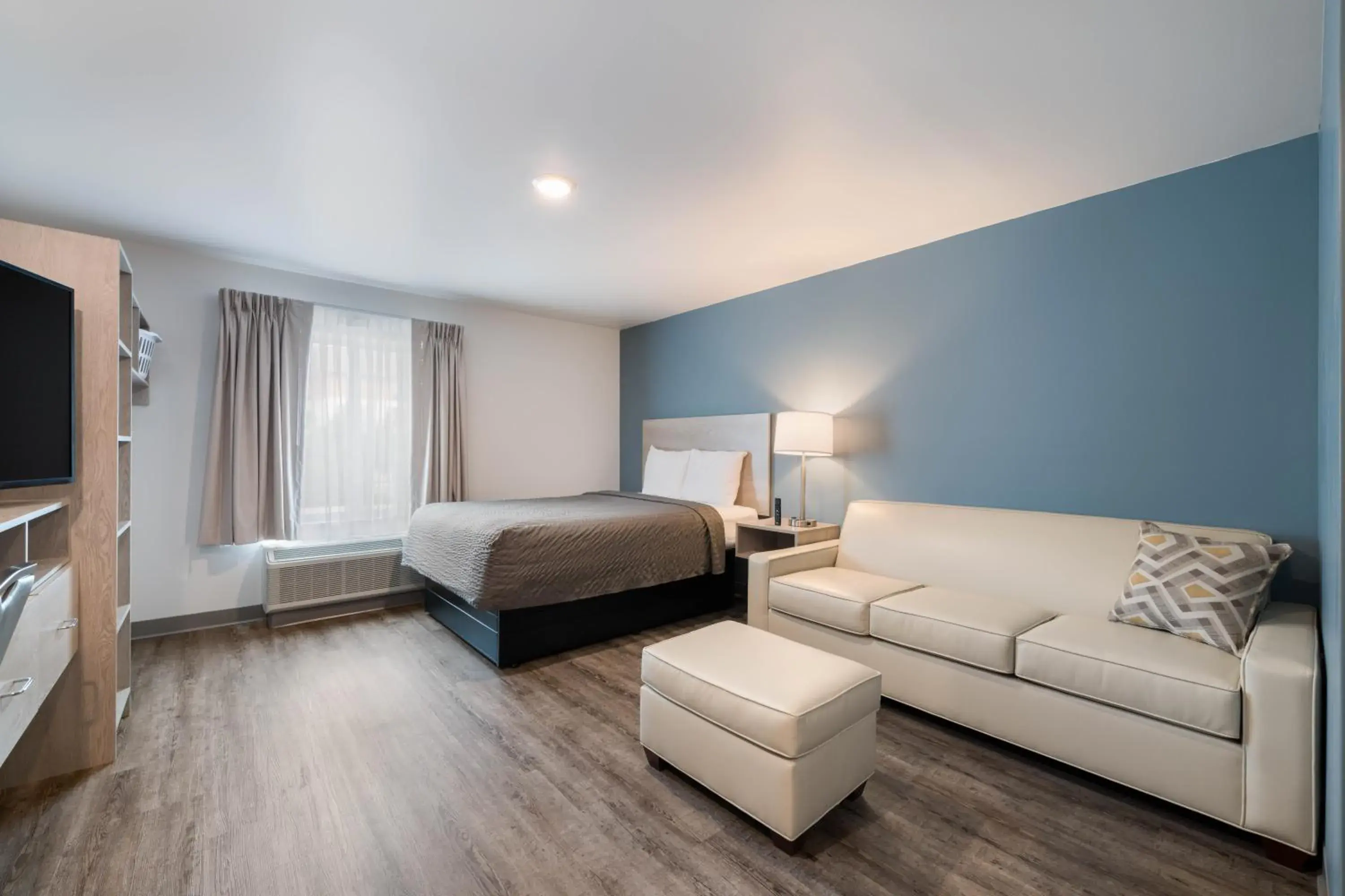 QUEEN SUITE WITH SOFA/DISHWASHER (DISHES/COOKWARE INCLUDED) in WoodSpring Suites Concord-Charlotte Speedway QUEEN SUITE WITH SOFA/DISHWASHER (DISHES/COOKWARE INCLUDED) in WoodSpring Suites Concord-Charlotte Speedway