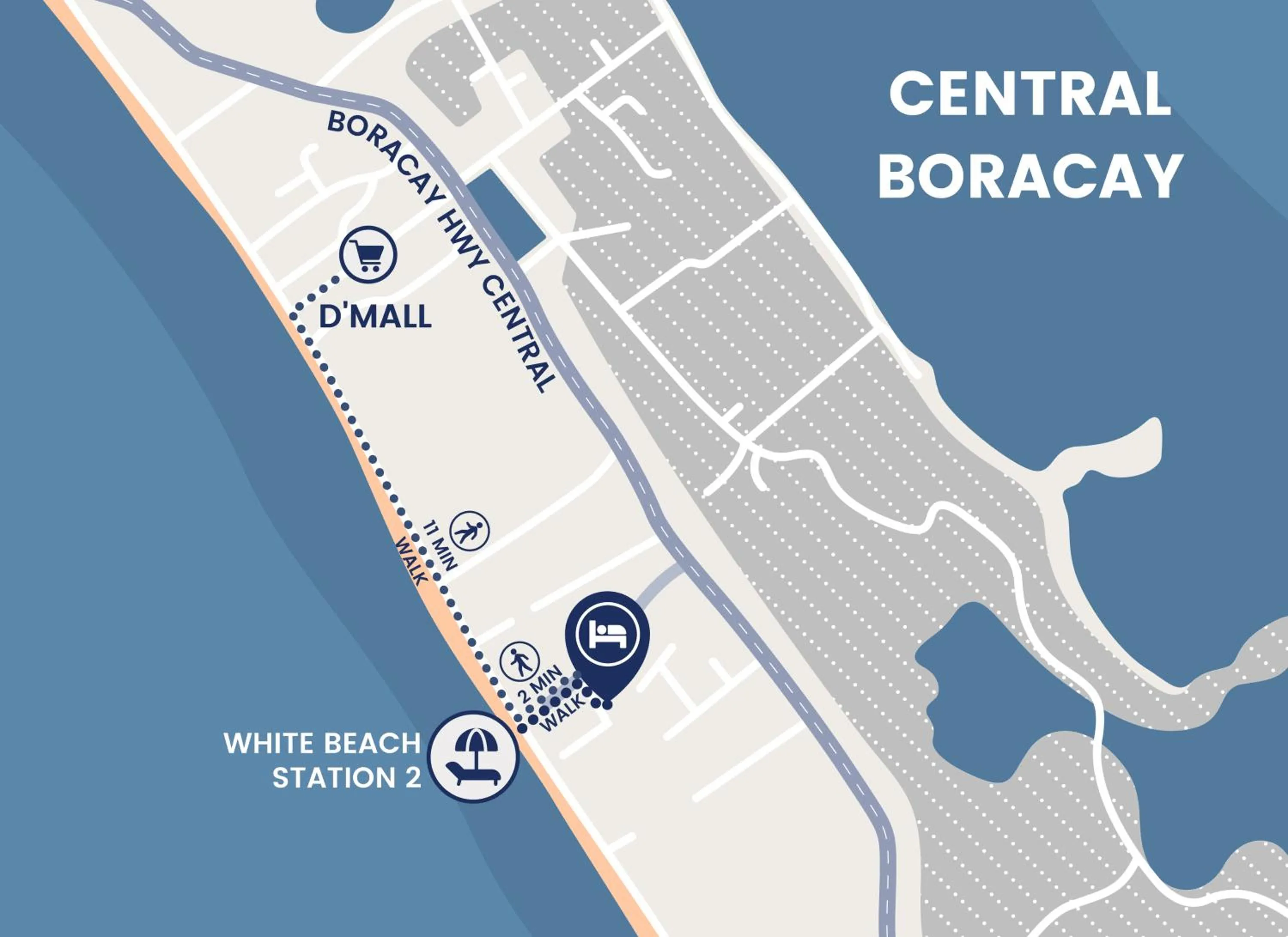 Beach in White Shamrock Beach Hotel