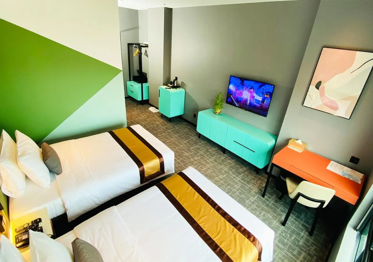 Bed in Siha Treasure Hotel