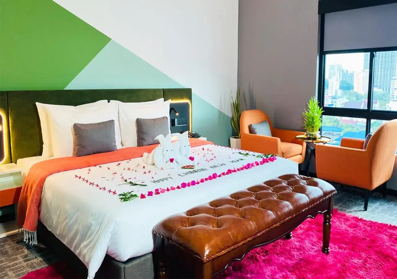 Deluxe Double Room in Siha Treasure Hotel Deluxe Double Room in Siha Treasure Hotel