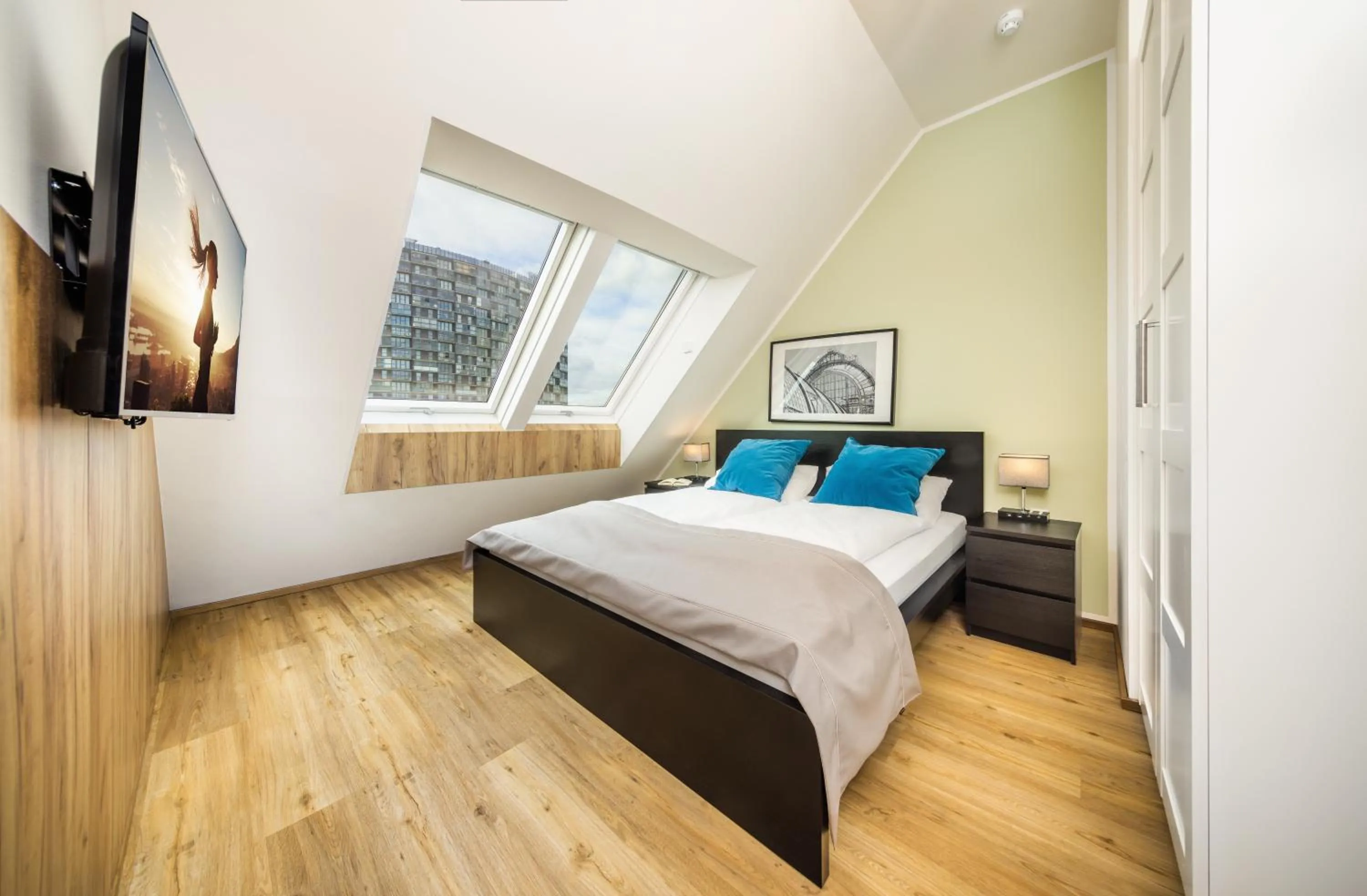 Bedroom, Bed in Citadines South Vienna