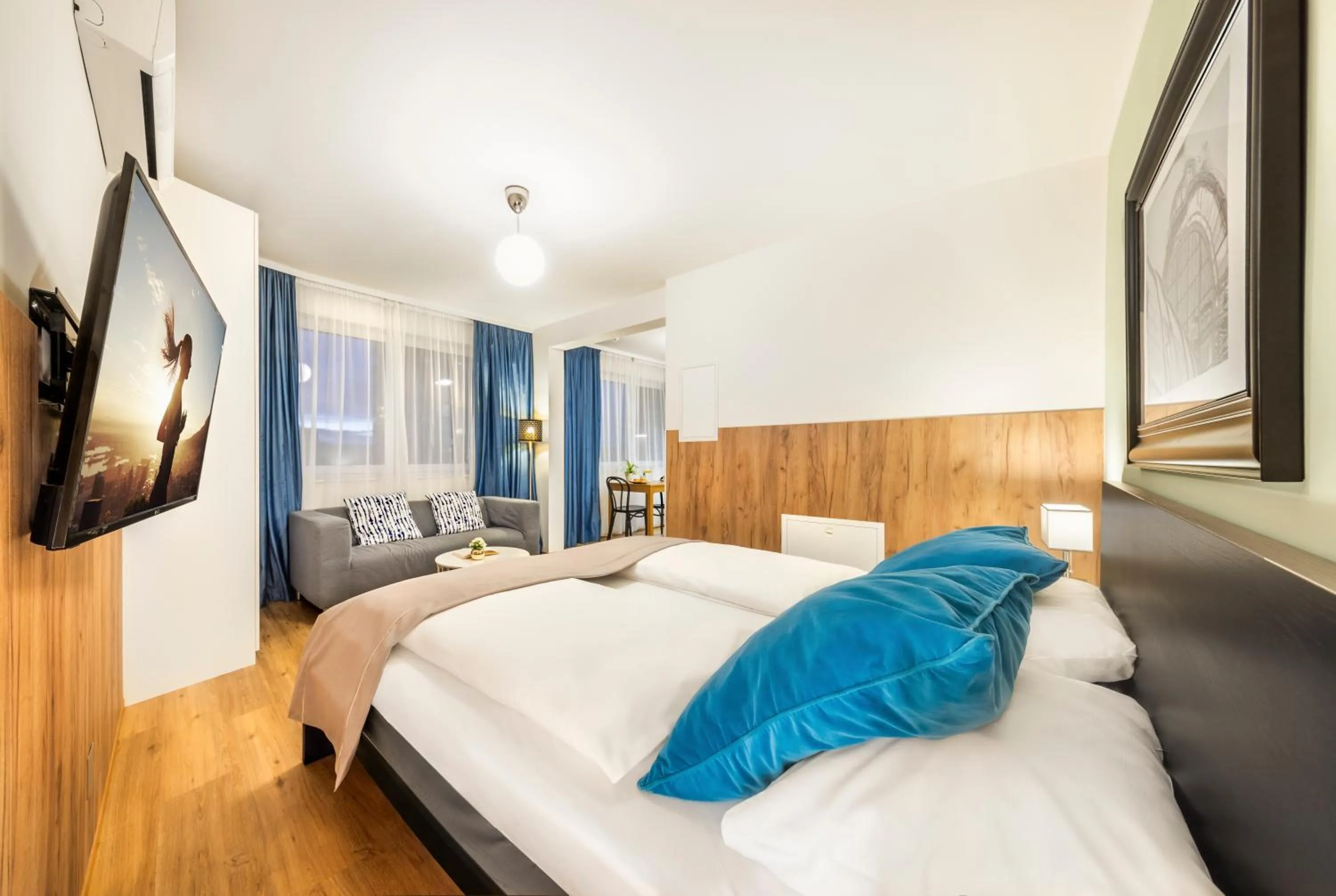 Bed in Citadines South Vienna