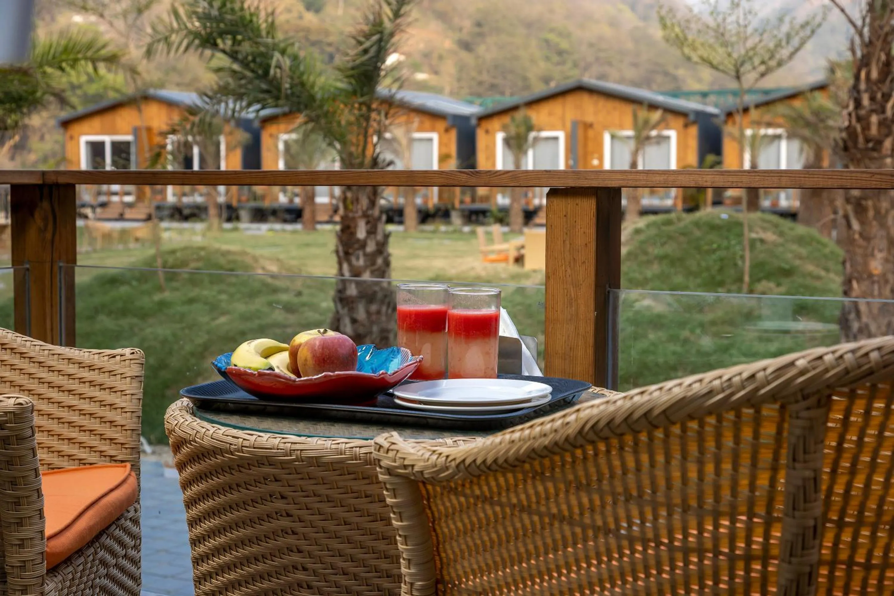 Balcony/Terrace in juSTa Rasa Retreat & Spa Rishikesh