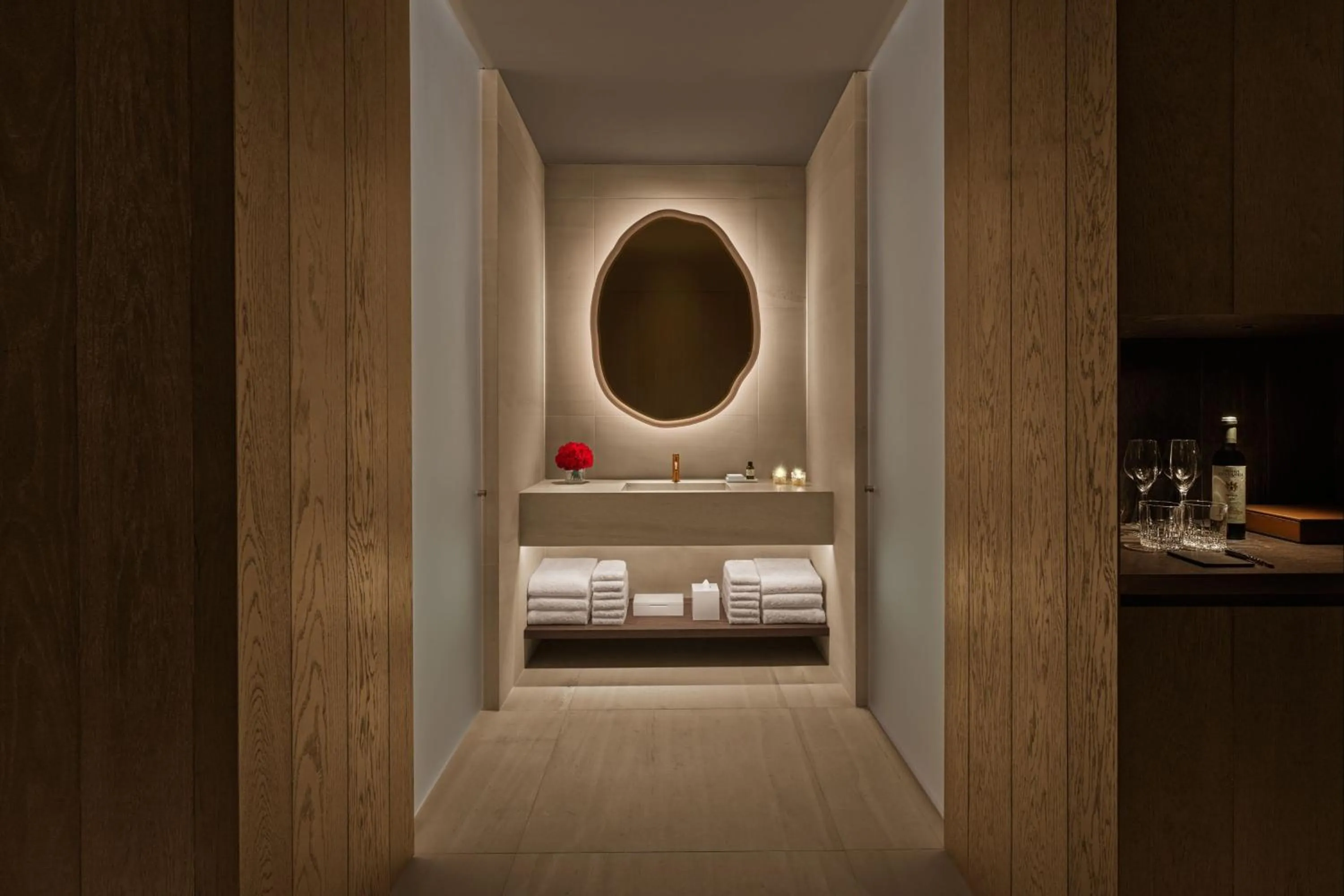 Bathroom, Bed in The Madrid EDITION