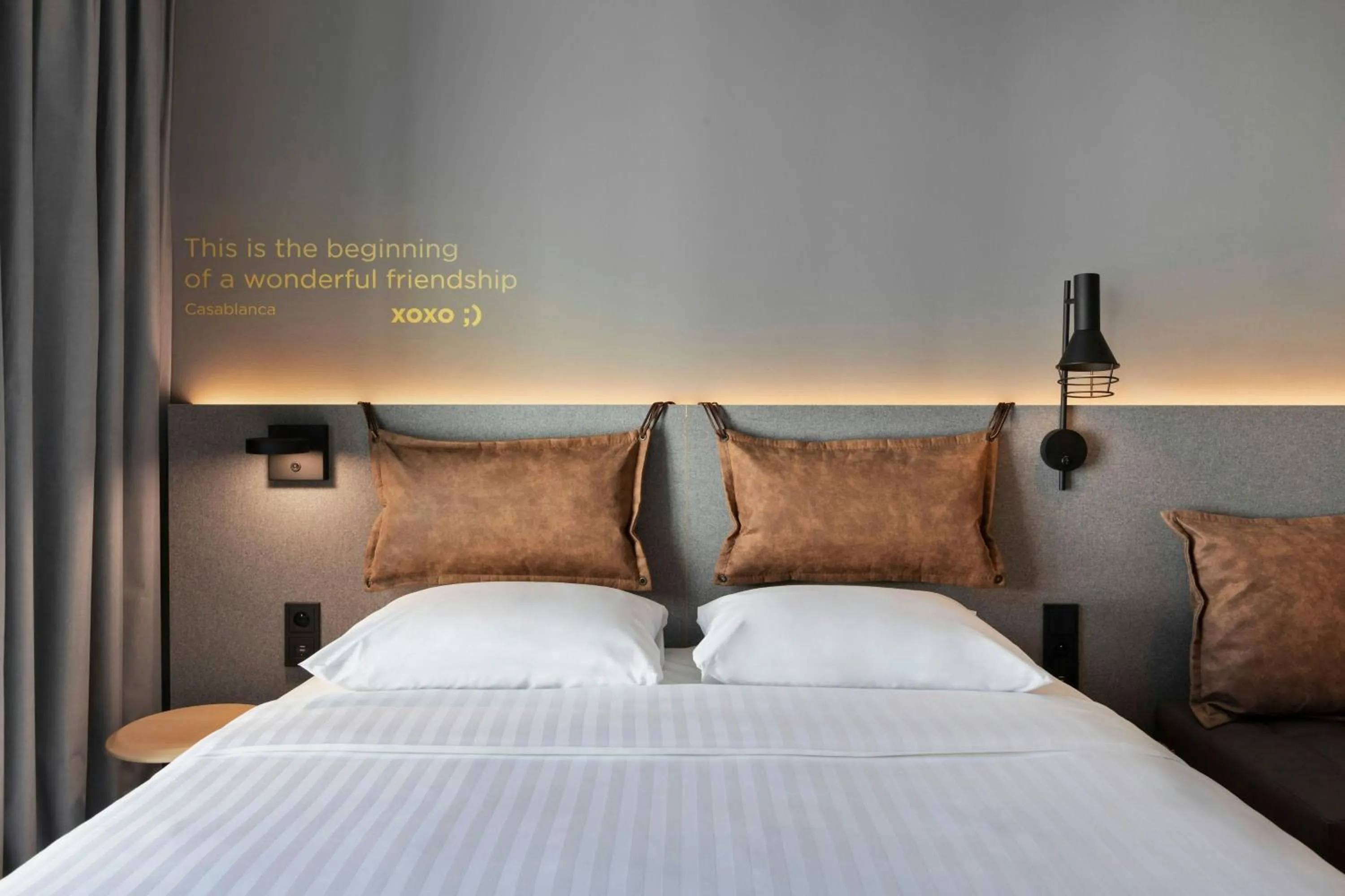 Bedroom, Bed in Moxy Szczecin City